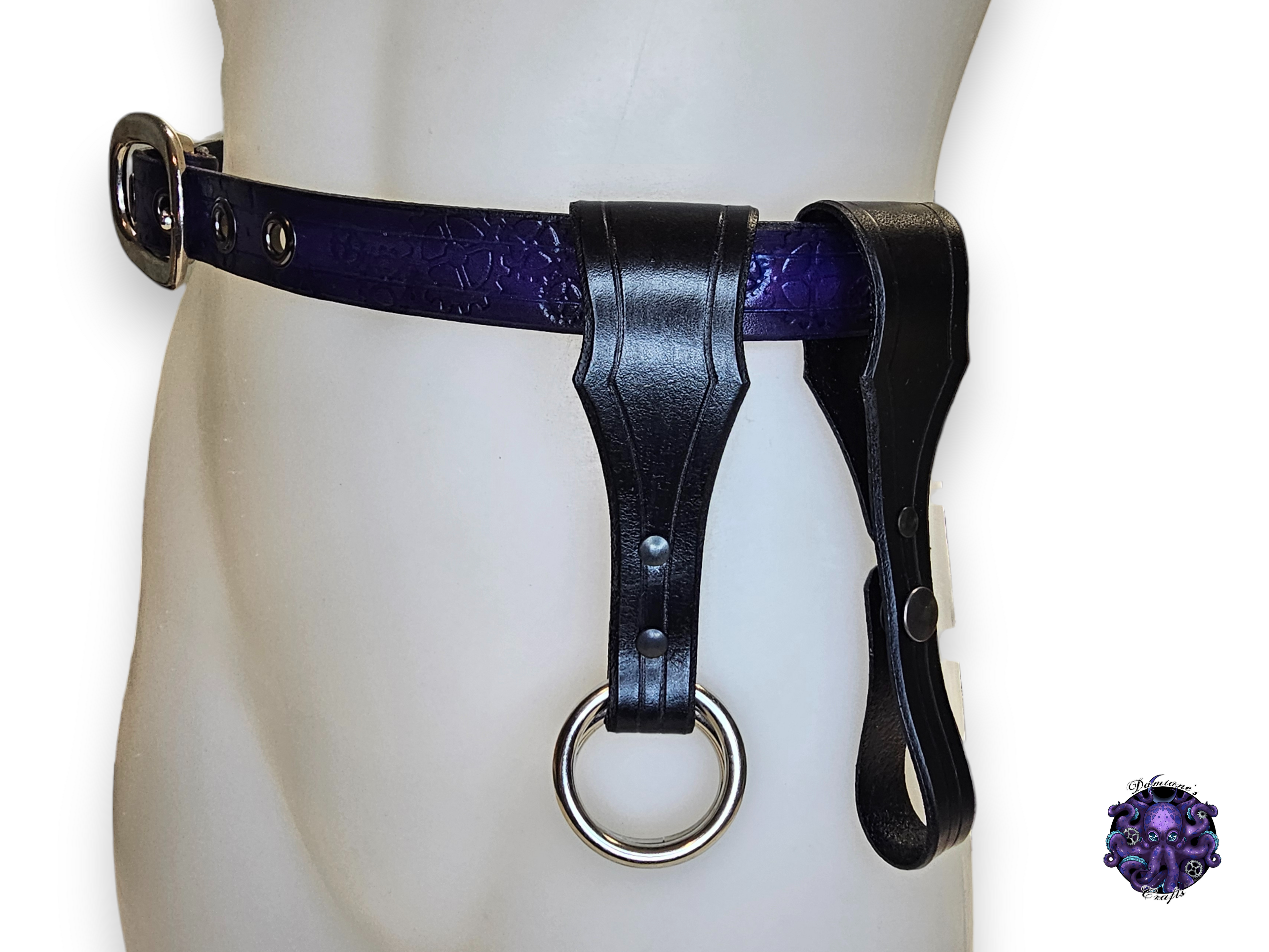 Cuir véritable, porte-gobelet, sangle, rehausseur de jupe, kit, costume, cosplay, GN, Halloween, Noir, Rouge