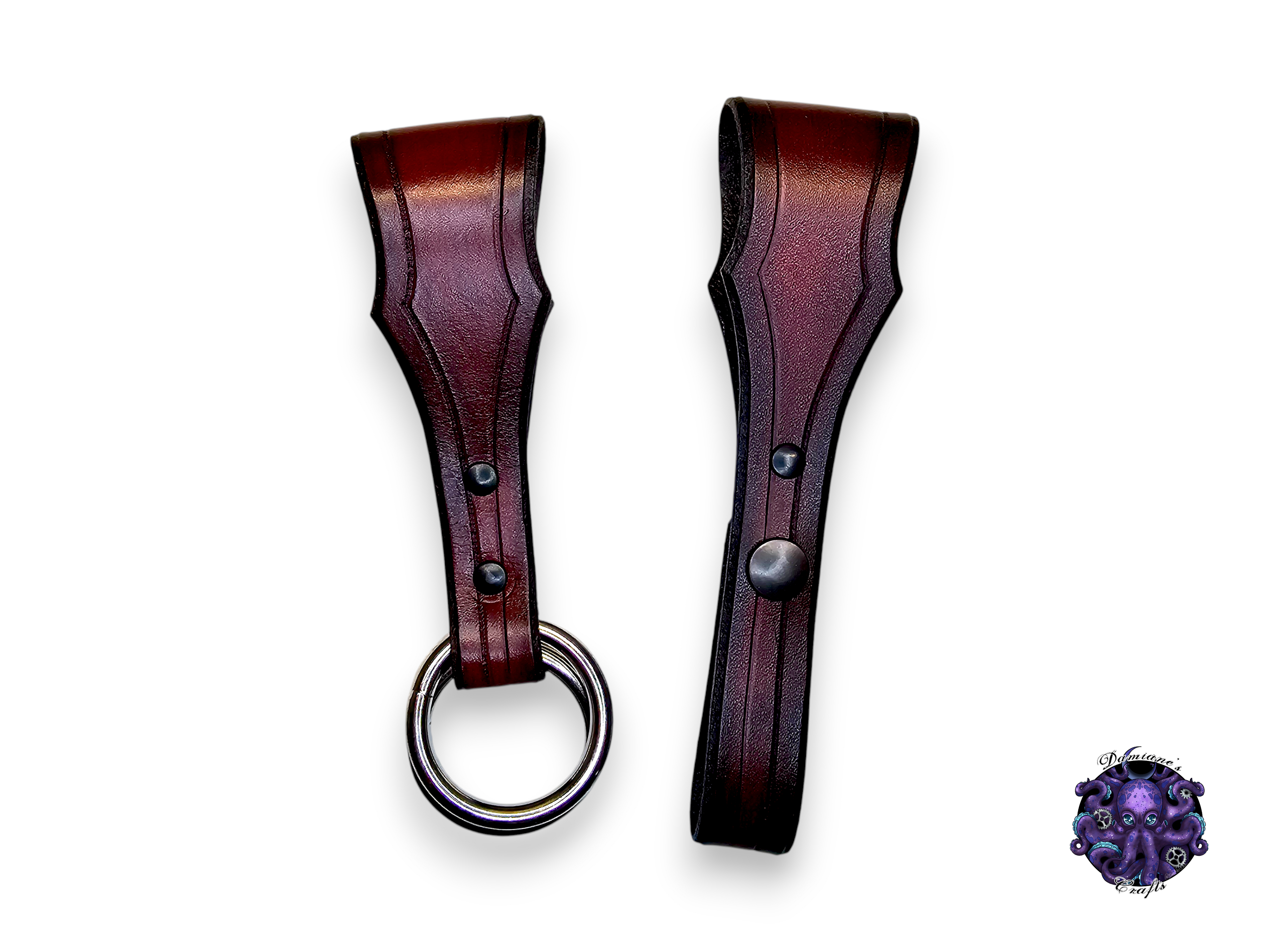 Real leather, mug holder, strap, skirt lifter, kit, costume, cosplay, LARP, halloween, Black, Red