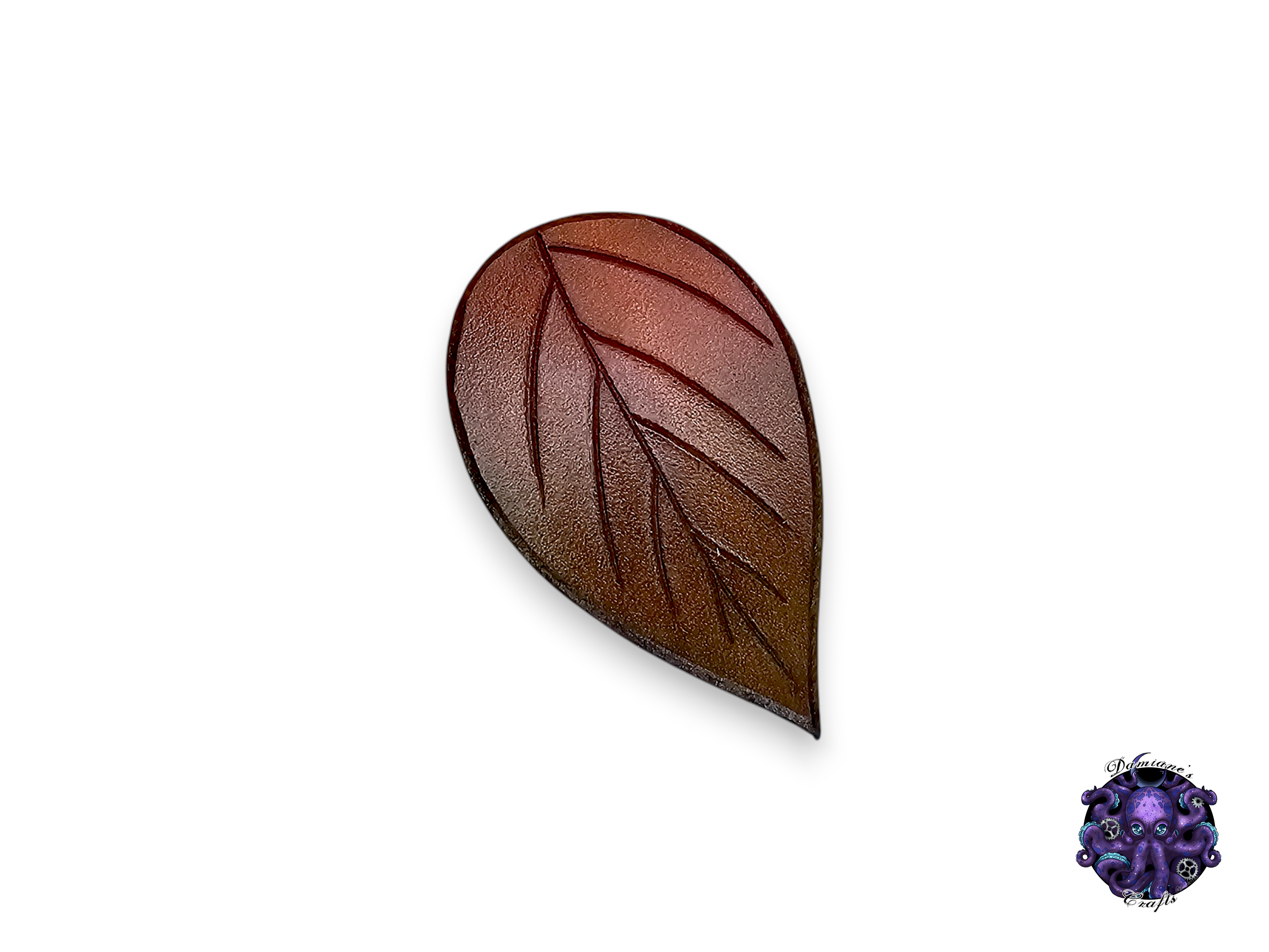 Real leather, hair clip, Leaf, nature, fall, autumn, boho, elf, elvish, cottagecore, fairycore