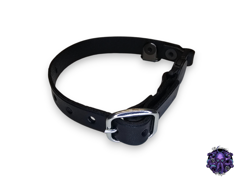 Real leather, Cat collar, ombre, security clip, charm, magic, pentagram, moon