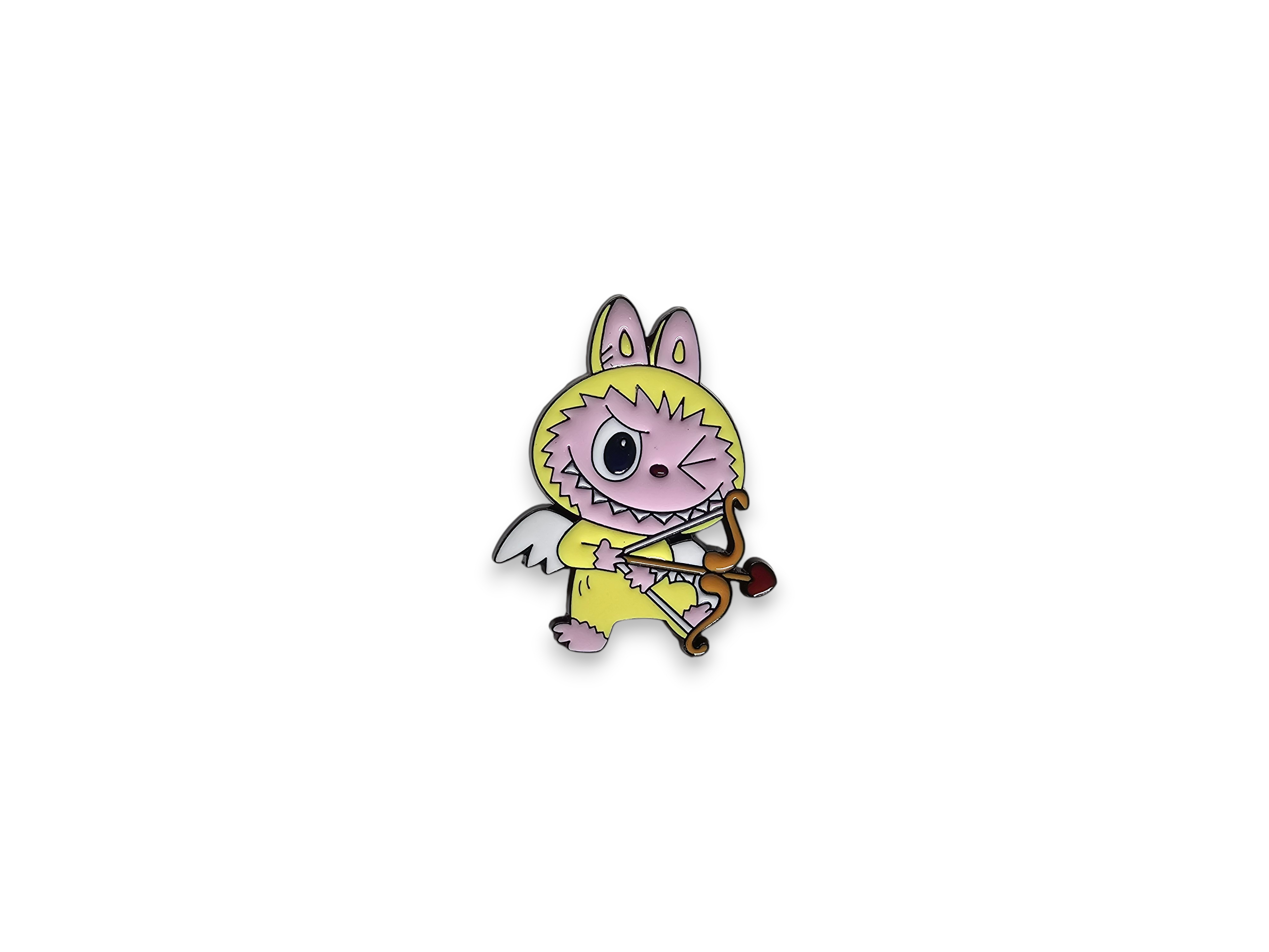 Metal Pin, Accessory, Cute, Chibi, fluffy, creature, Mode, DIY, Bag, colorful, enamel