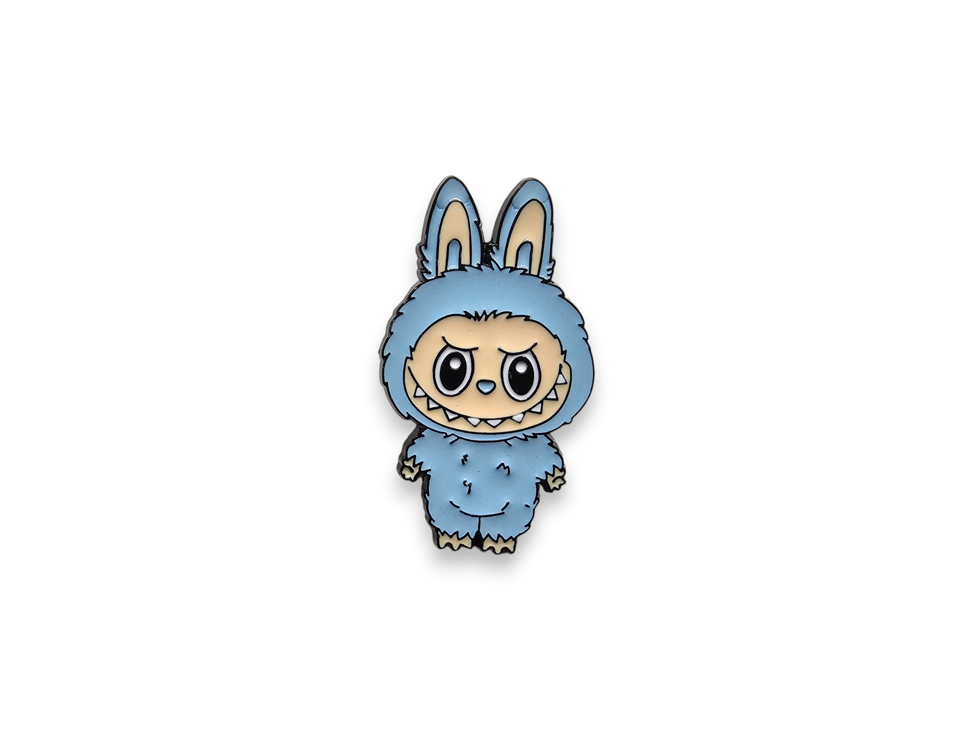 Metal Pin, Accessory, Cute, Chibi, fluffy, creature, Mode, DIY, Bag, colorful, enamel