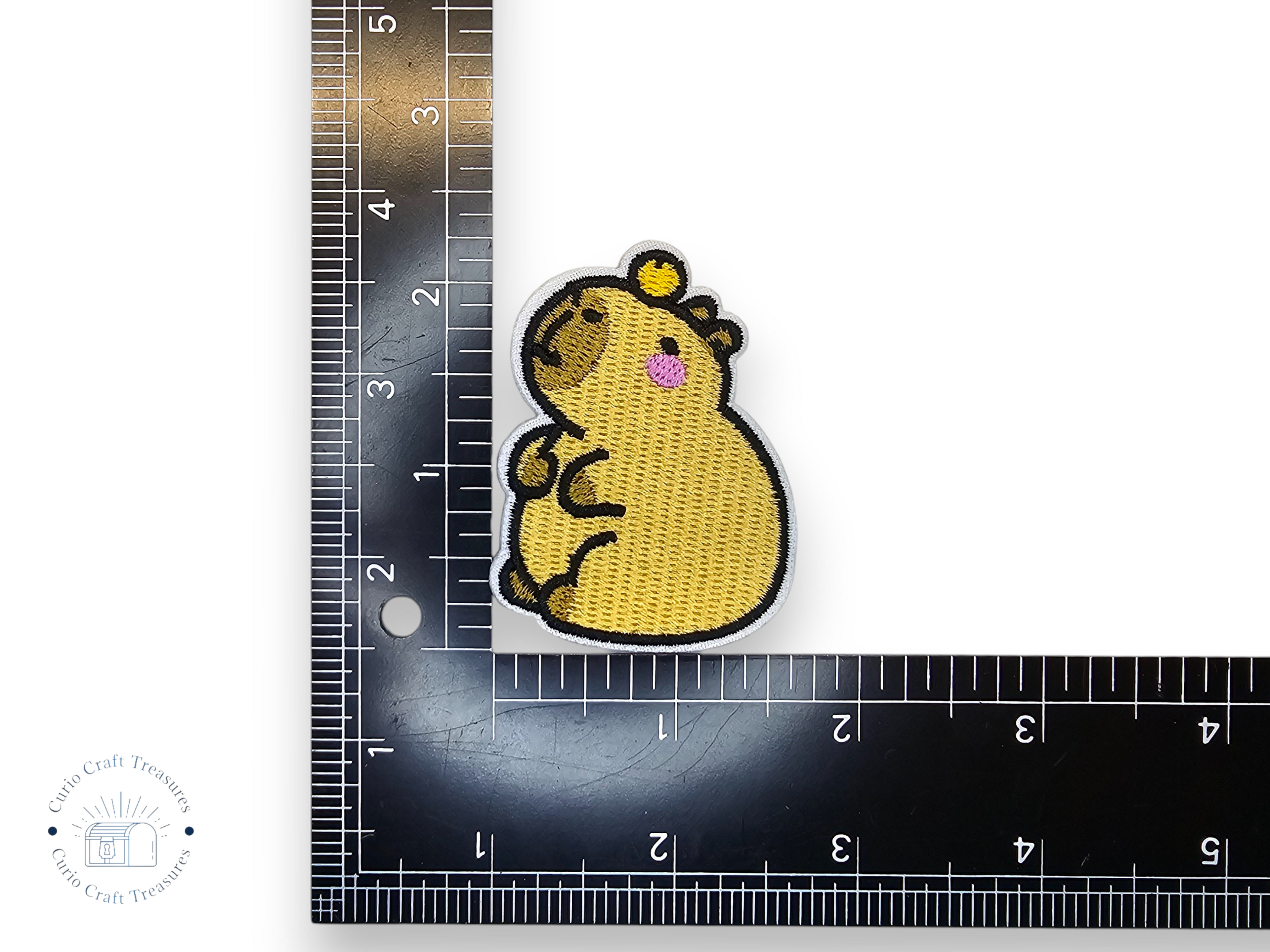 Embroided Patch, Iron on, Glue, Craft supply, Embroidery, Fabric, Capibara, apple, bread, avocado, burger, watermelon, cute, kawai, children