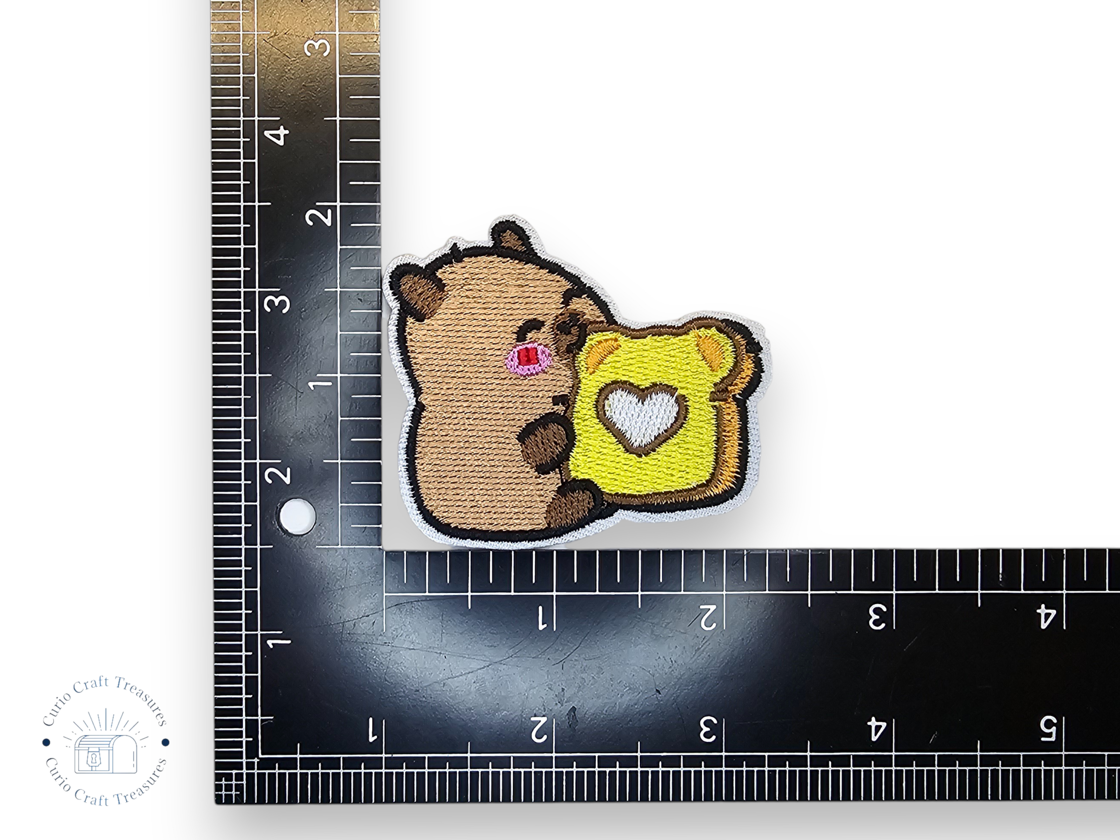 Embroided Patch, Iron on, Glue, Craft supply, Embroidery, Fabric, Capibara, apple, bread, avocado, burger, watermelon, cute, kawai, children