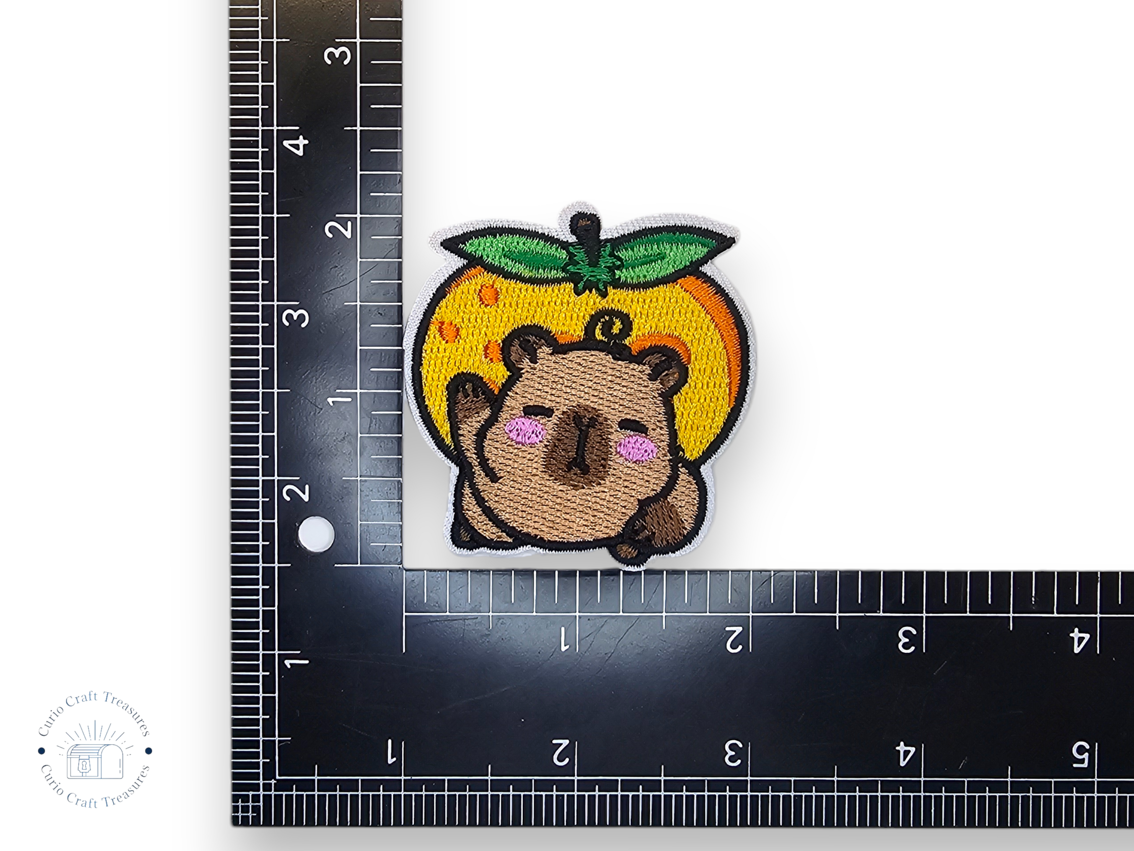 Embroided Patch, Iron on, Glue, Craft supply, Embroidery, Fabric, Capibara, apple, bread, avocado, burger, watermelon, cute, kawai, children