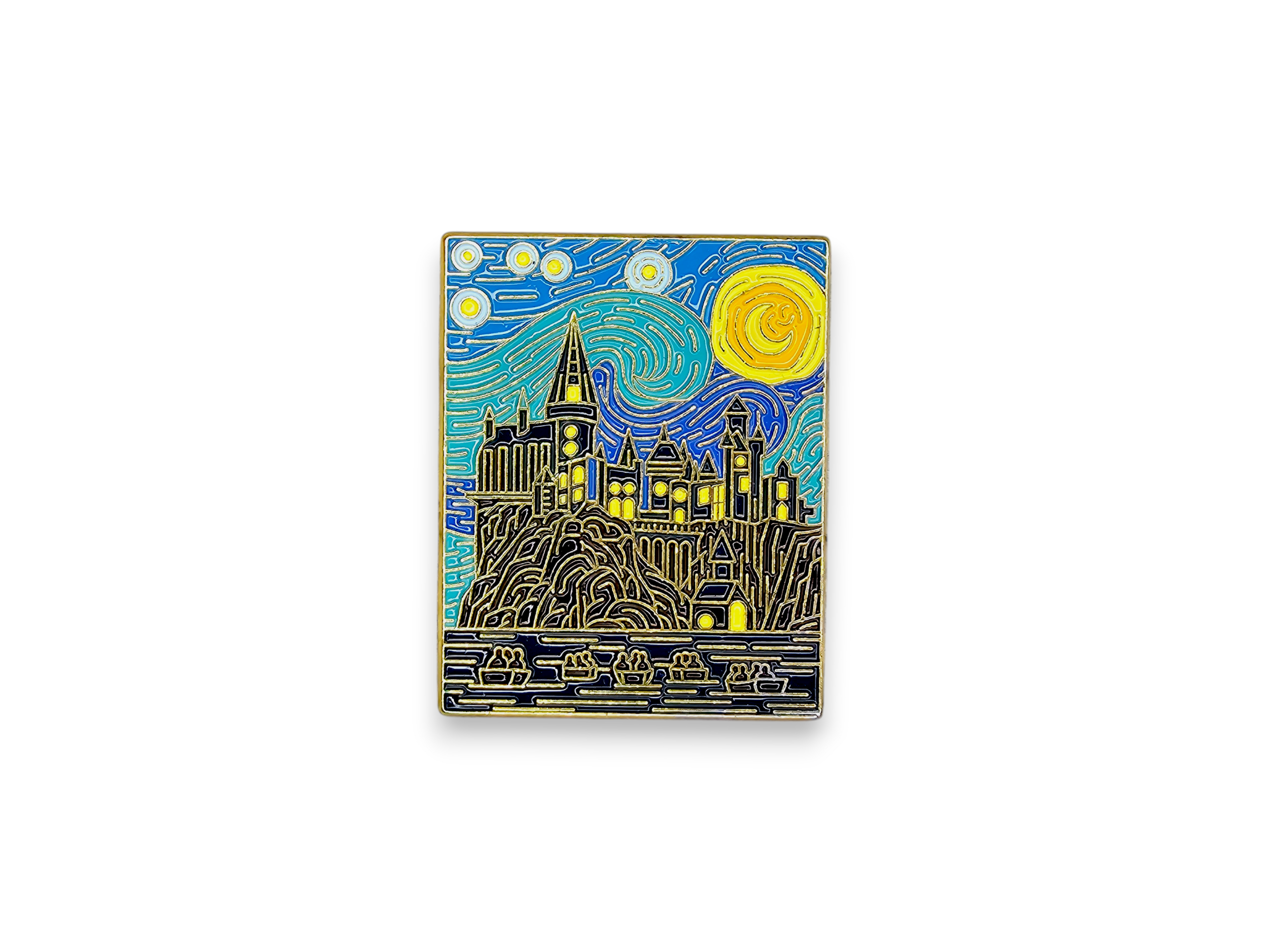 Metal Pin, Accessory, Cute, Chibi, creature, Magic, Wizard, castle, starry night, House, Badger, Lion, Cat, Mode, DIY, Bag, colorful, enamel