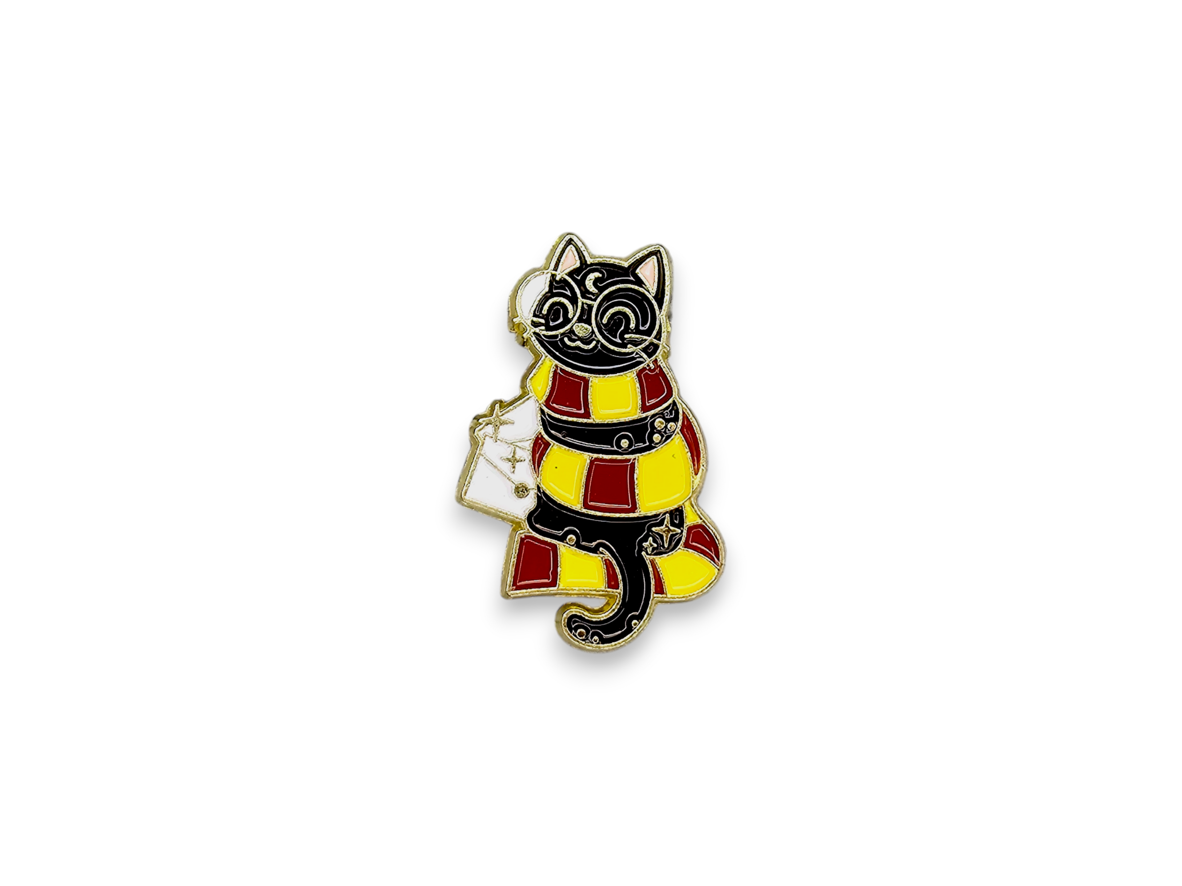 Metal Pin, Accessory, Cute, Chibi, creature, Magic, Wizard, castle, starry night, House, Badger, Lion, Cat, Mode, DIY, Bag, colorful, enamel