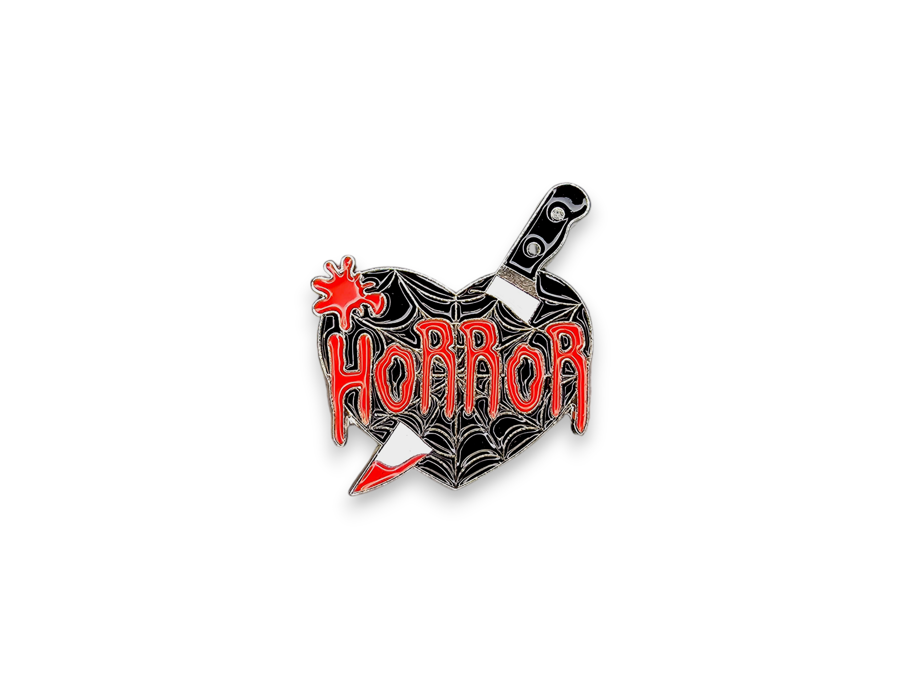 Metal Pin, Accessory, Cute, Chibi, enamel, Sorrow, Bat, Shield, D20, True crime, horror, thing, cup, tombstone, mothman, raven, pentagram