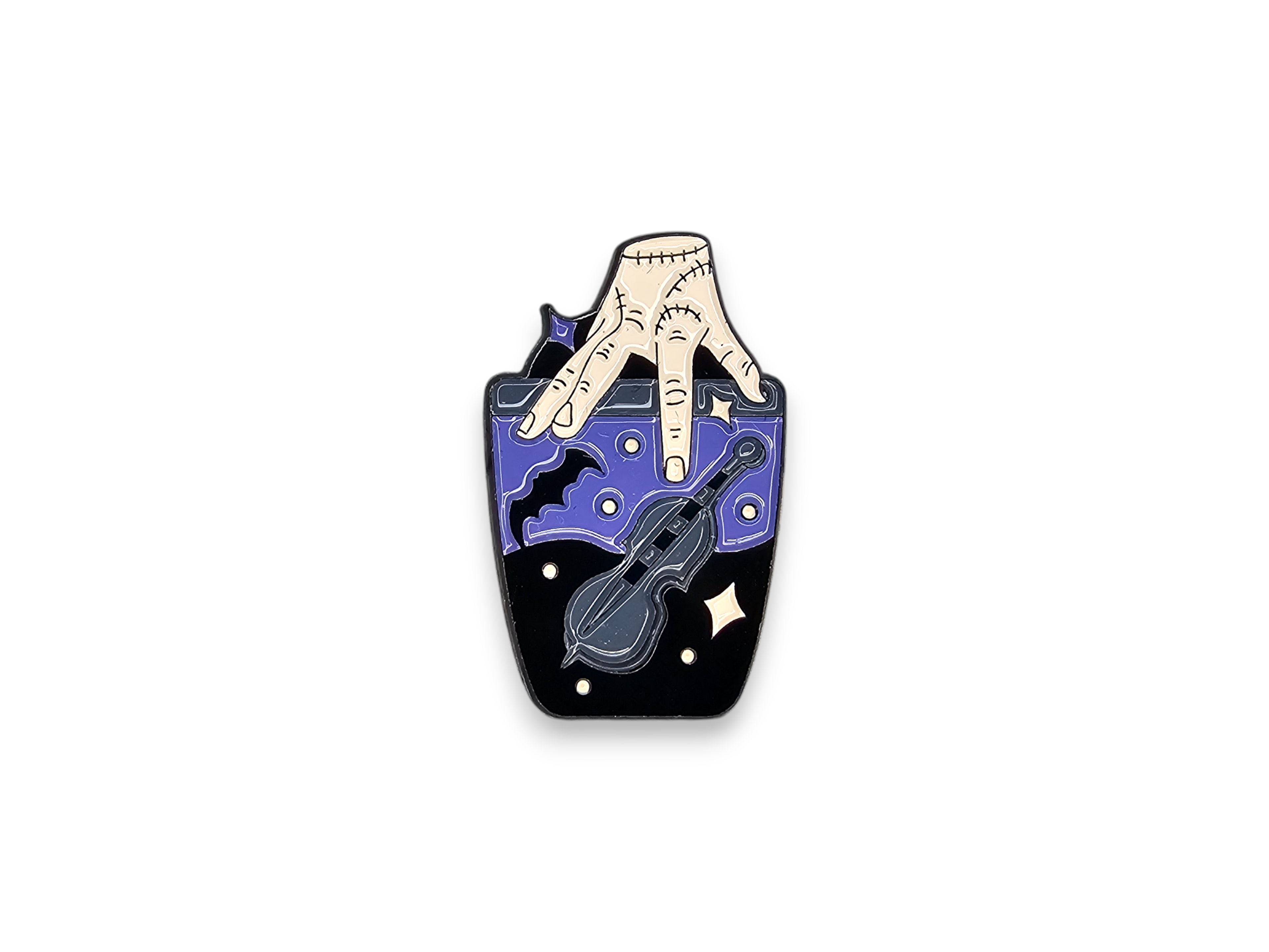 Metal Pin, Accessory, Cute, Chibi, enamel, Sorrow, Bat, Shield, D20, True crime, horror, thing, cup, tombstone, mothman, raven, pentagram