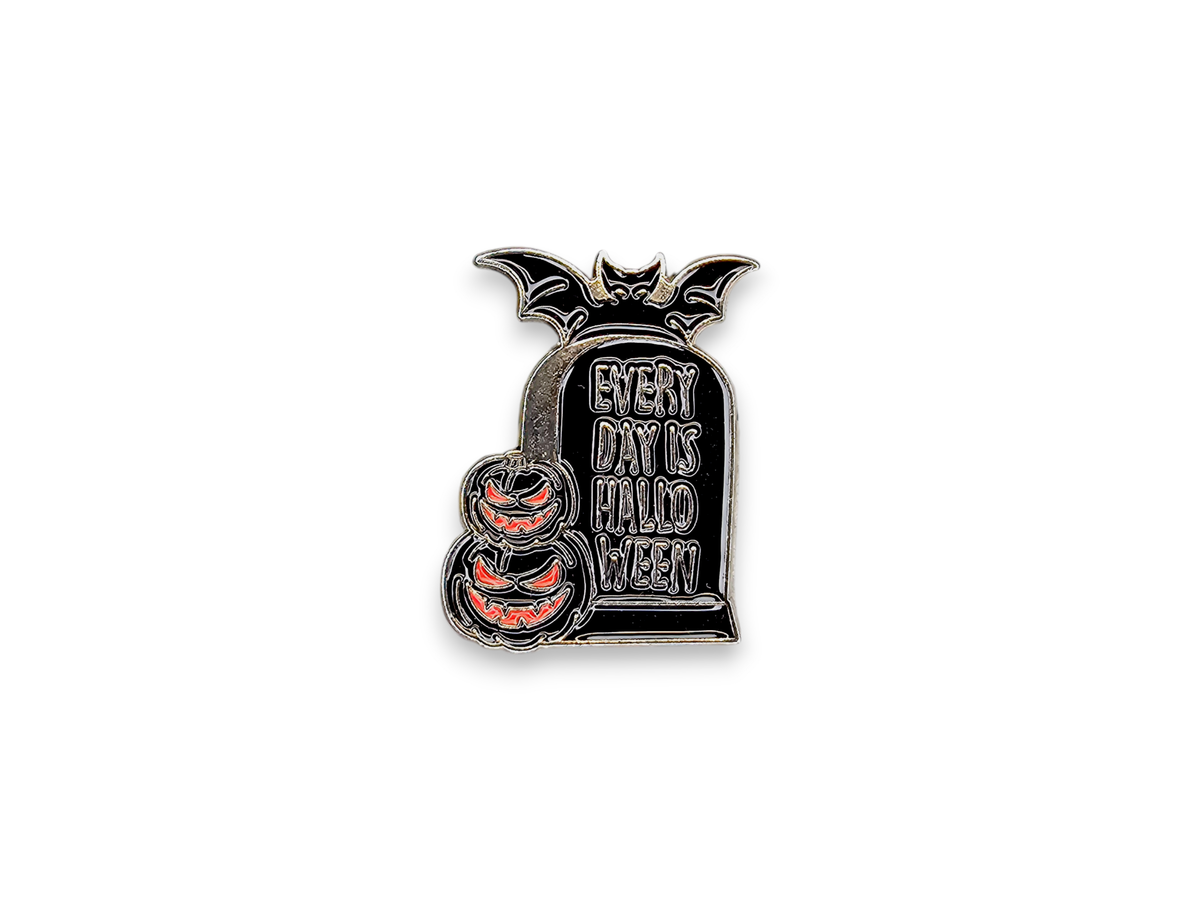 Metal Pin, Accessory, Cute, Chibi, enamel, Sorrow, Bat, Shield, D20, True crime, horror, thing, cup, tombstone, mothman, raven, pentagram