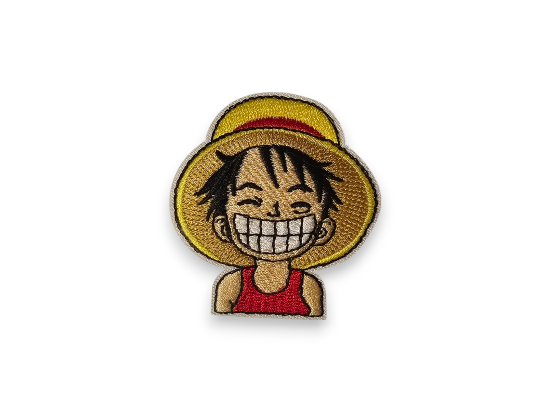 Embroided Patch, Iron on, Glue, Craft supply, Embroidery, Fabric, tv show, Anime, classic, Pirate, straw hat, smile, skull and bones