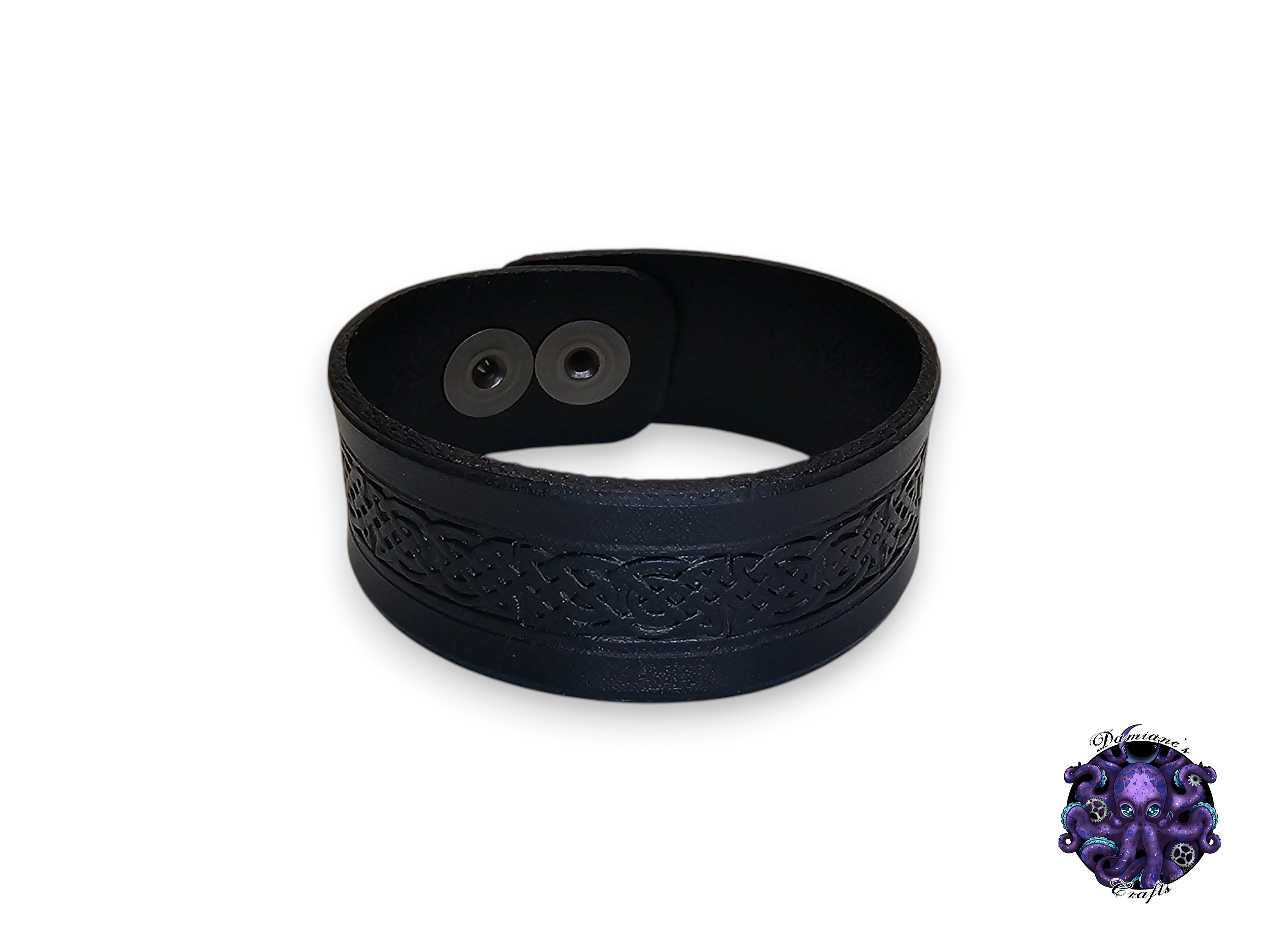 Real leather, Wristband, Wristcuff, Cuff, Bracelet, Celtic Knot, Medieval, gothic, punk, rock, metal, heavy metal, mode accessory