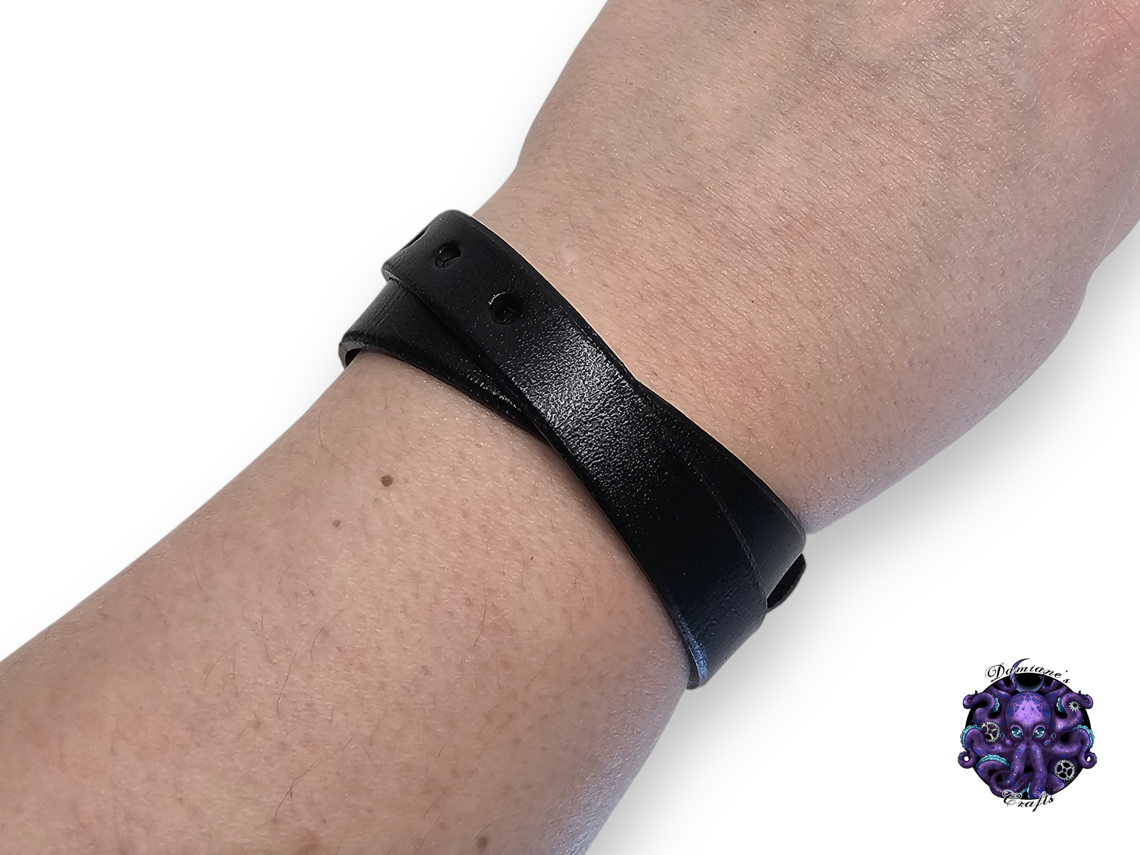 Cuero auténtico, pulsera, brazalete, brazalete, correa, hebilla, medieval, gótico, punk, rock, metal, heavy metal, accesorio de moda