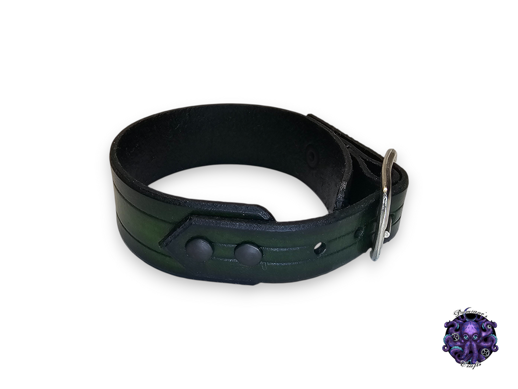 Cuero auténtico, pulsera, brazalete, brazalete, correa, hebilla, medieval, gótico, punk, rock, metal, heavy metal, accesorio de moda