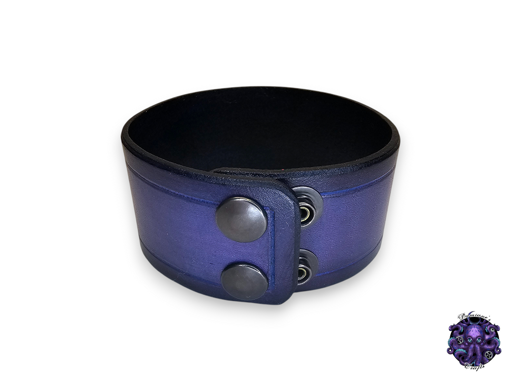 Cuero auténtico, pulsera, brazalete, brazalete, sencillo, medieval, gótico, punk, rock, metal, heavy metal, accesorio de moda