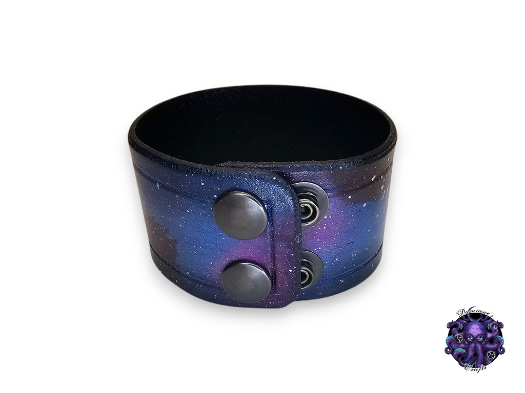 Cuero auténtico, pulsera, brazalete, brazalete, sencillo, medieval, gótico, punk, rock, metal, heavy metal, accesorio de moda