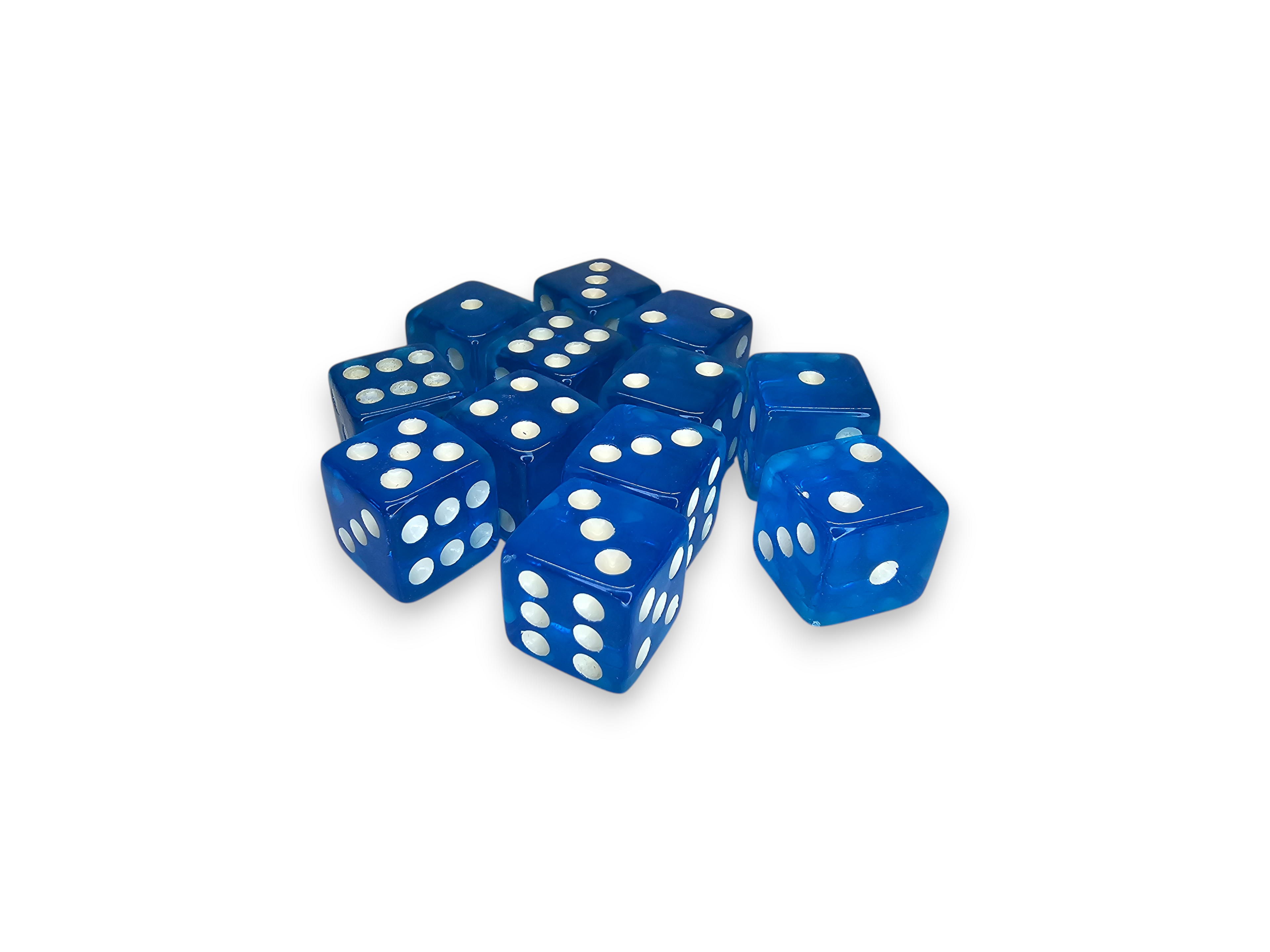 Acrylic Dice, D6, set, Pack of 6, Pack of 8, Pack of 12, board game, gaming, multicolor