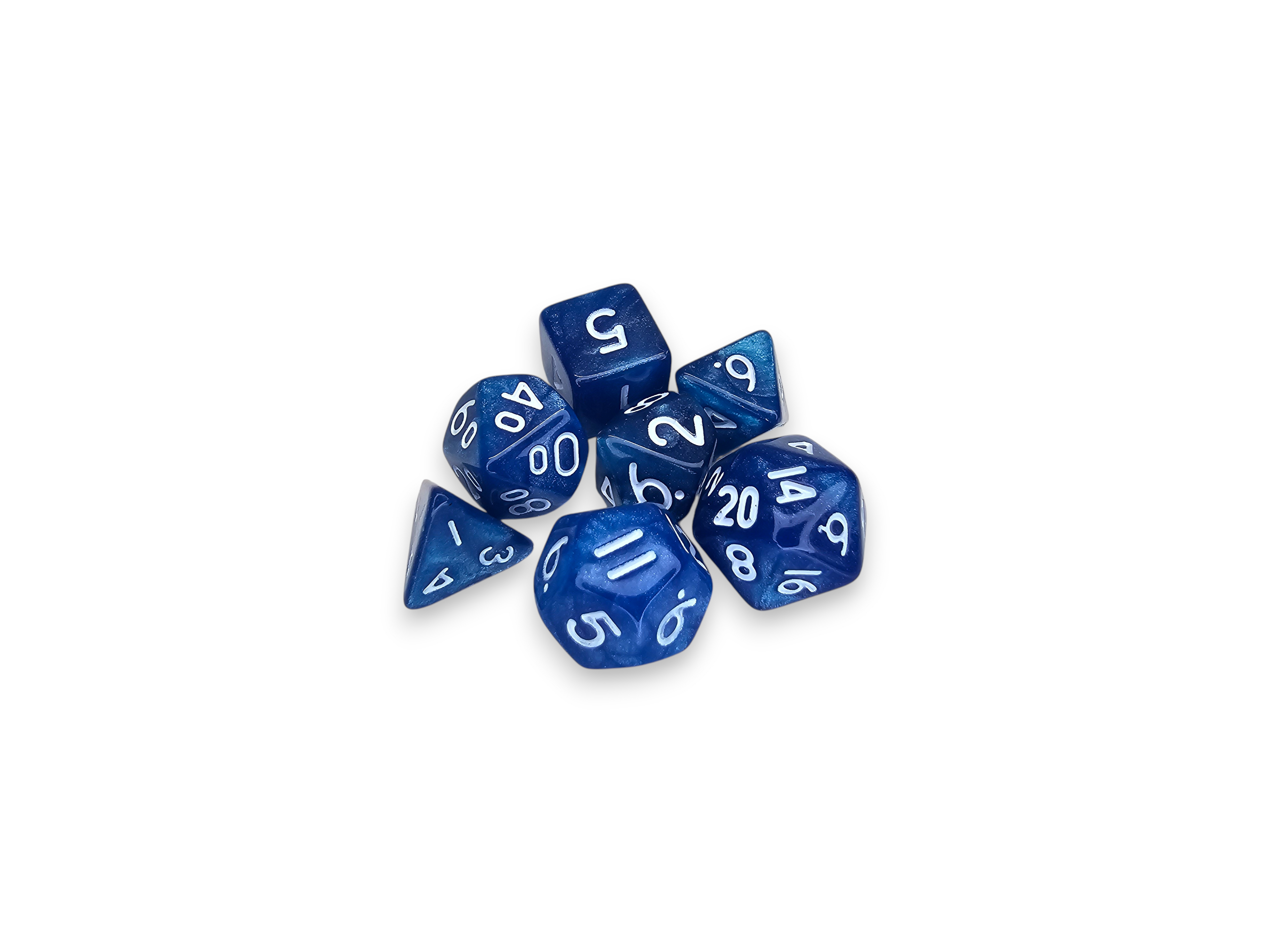 Mini, small, Acrylic Dice, Polyhedral, sets, Perlized, sparkles, Dnd, Dungeon, Dragon, board game, gaming