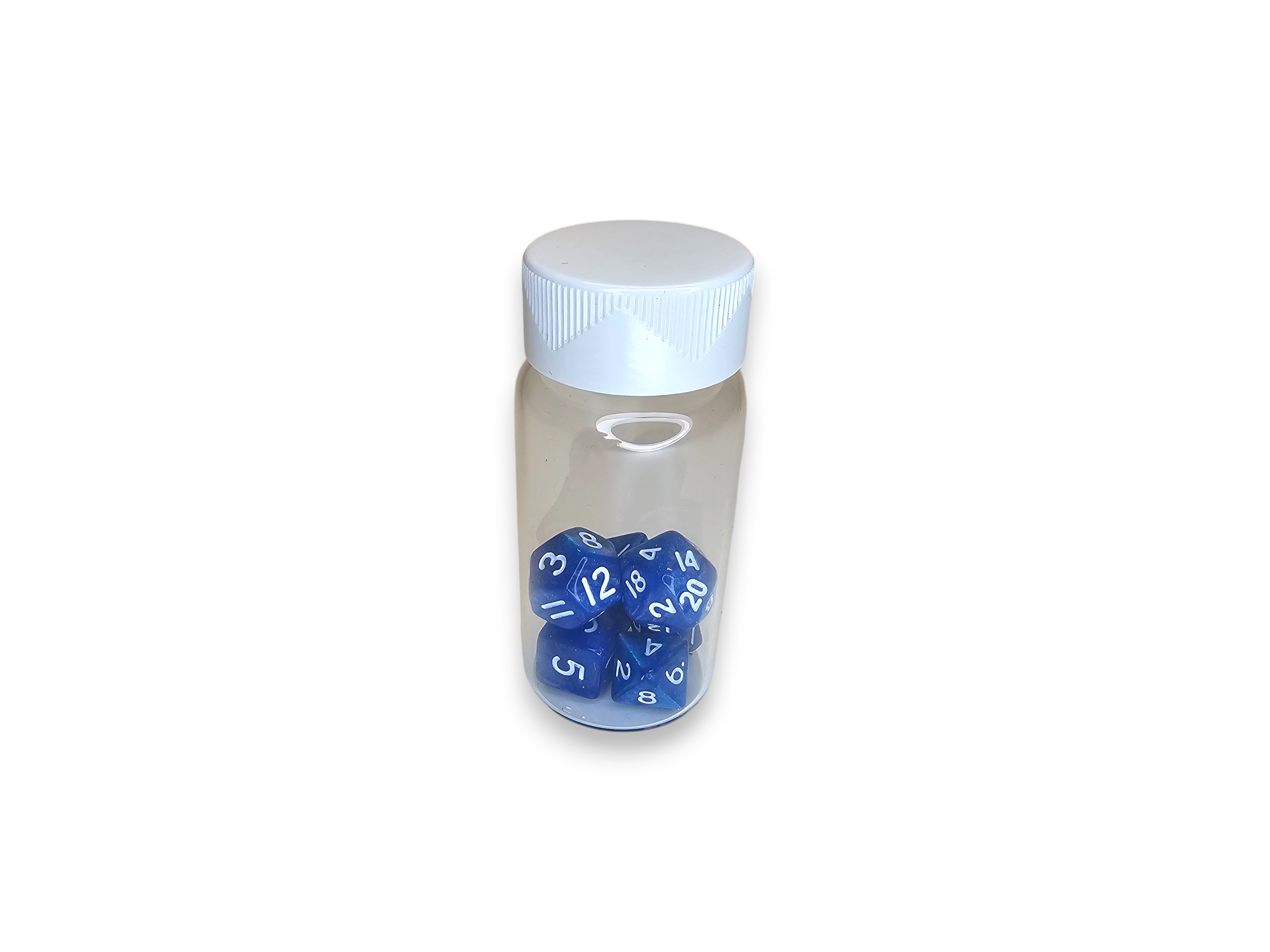 Mini dés polyédriques en acrylique, nacrés et pailletés, parfaits pour Donjons et Dragons (D&amp;D), jeux de société et jeux de société.