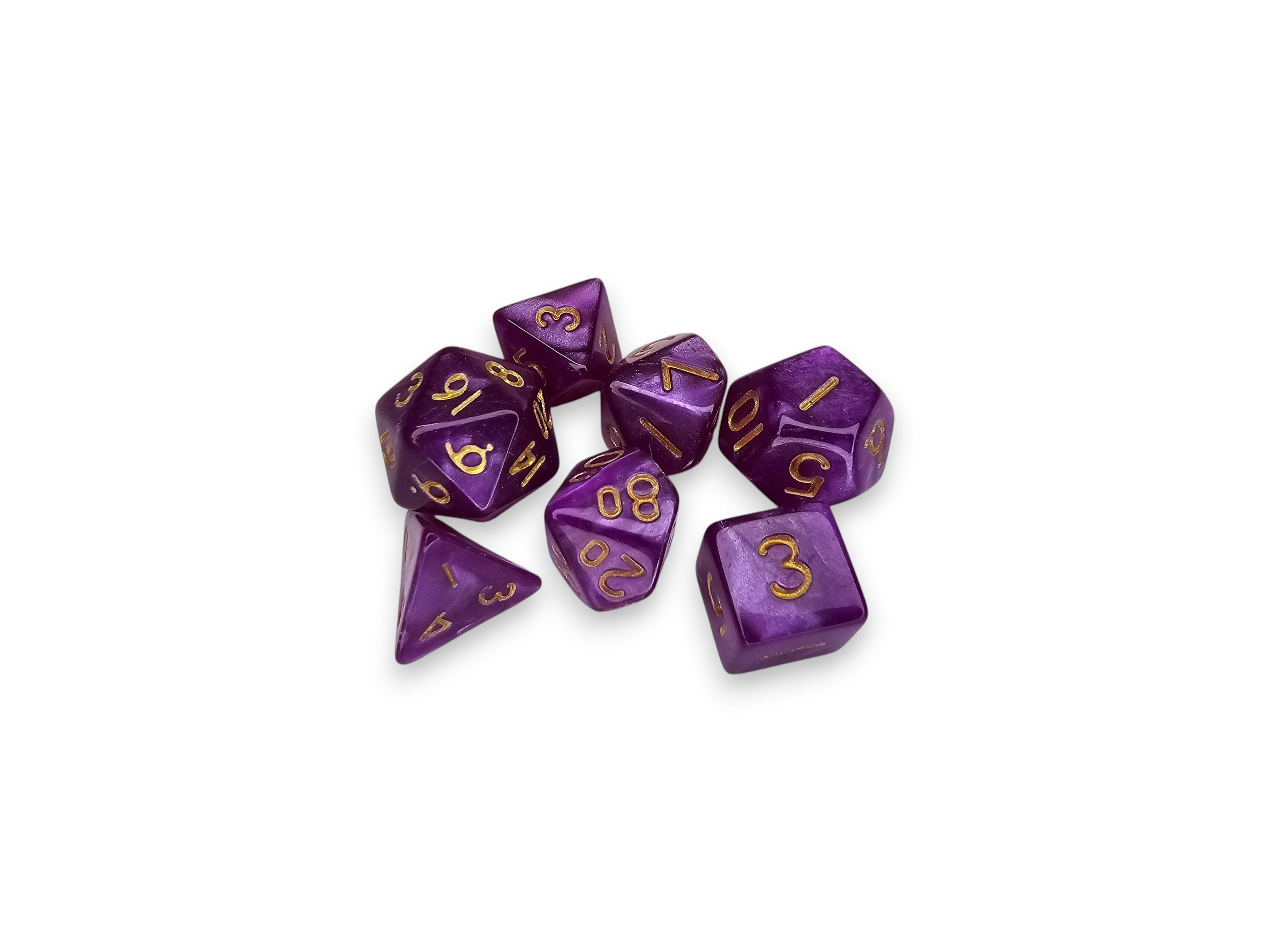 Mini, small, Acrylic Dice, Polyhedral, sets, Perlized, sparkles, Dnd, Dungeon, Dragon, board game, gaming
