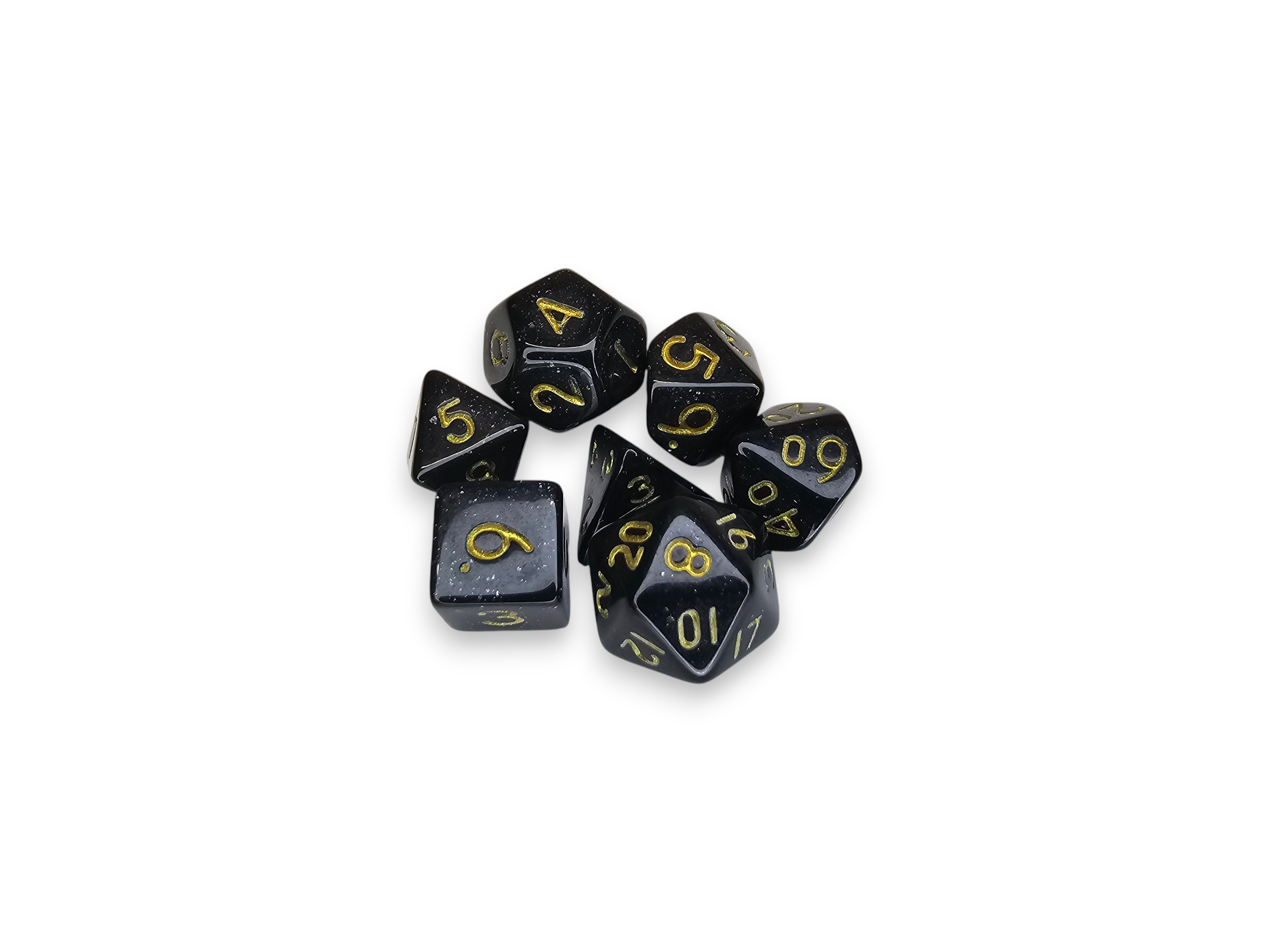 Mini, small, Acrylic Dice, Polyhedral, sets, Perlized, sparkles, Dnd, Dungeon, Dragon, board game, gaming