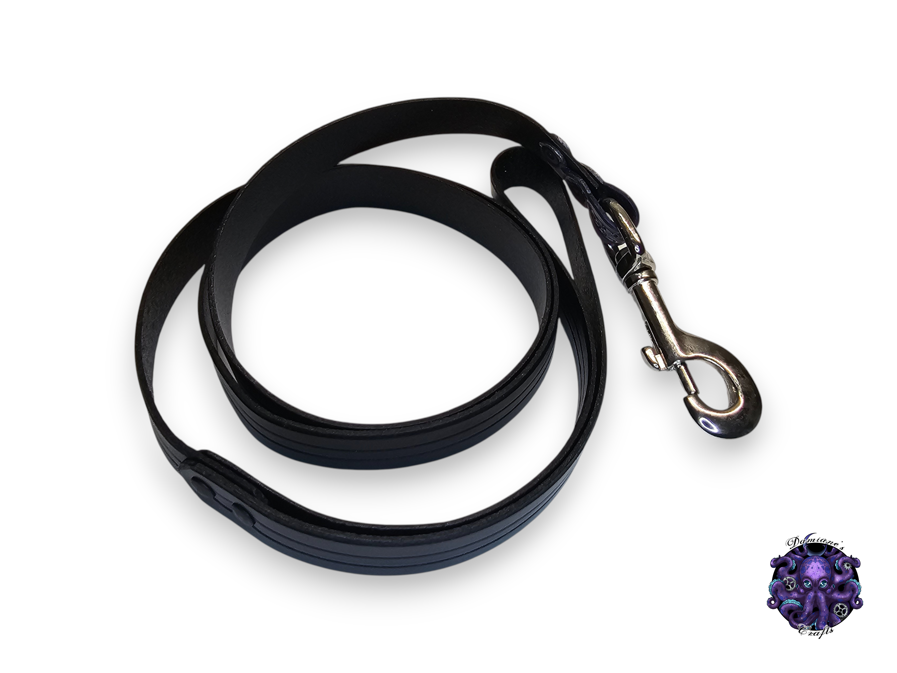 Real leather, Leash, Tentacle, steampunk, Snap hook, Medieval, gothic, punk, rock, metal, heavy metal, mode accessory, bdsm, dog
