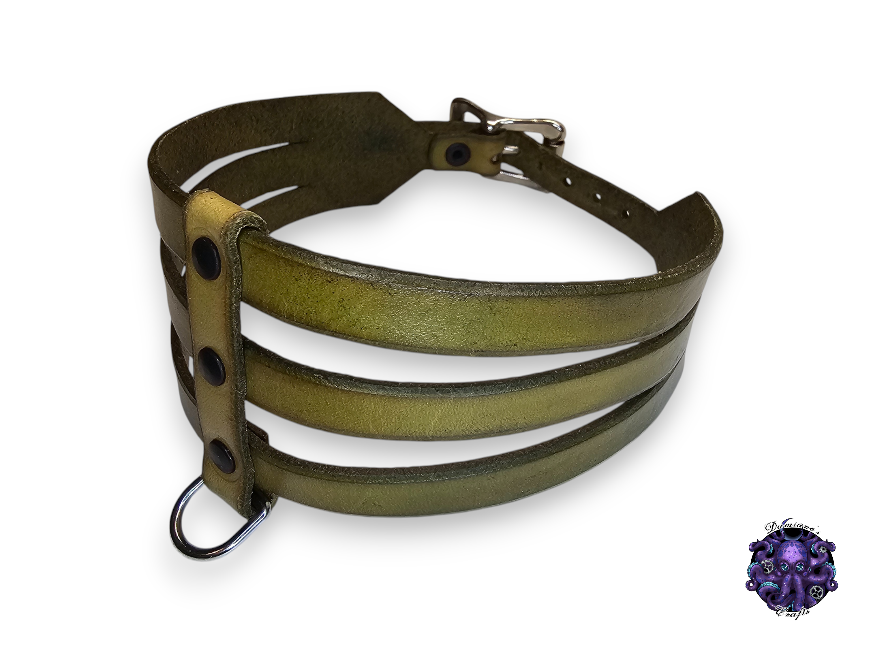 SALE, Real leather, Choker, Grade B, Triple strap, steampunk, Medieval, Gothic, Vampire, punk, rock, metal, heavy metal, mode accessory, bdsm