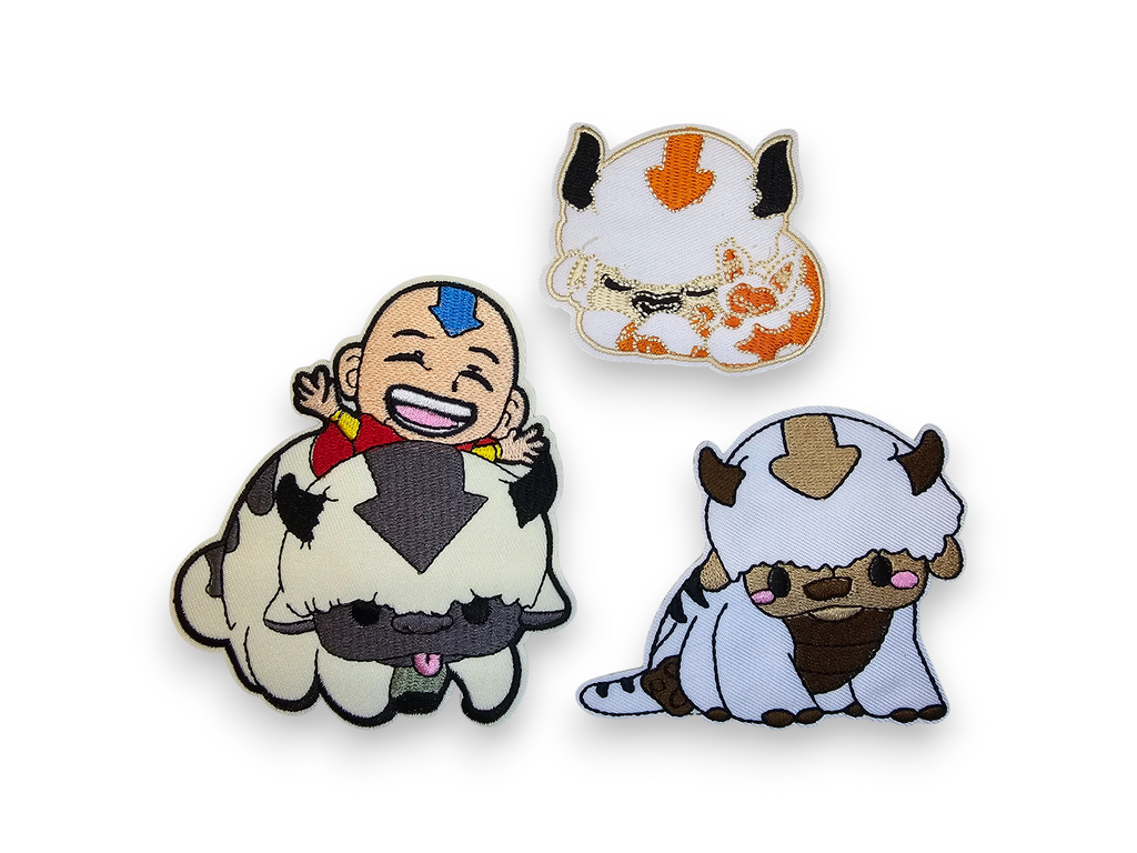 Embroided Patch, Iron on, Glue, Craft supply, Embroidery, Fabric, tv show, cartoon, video game, fluffy, creature, cute