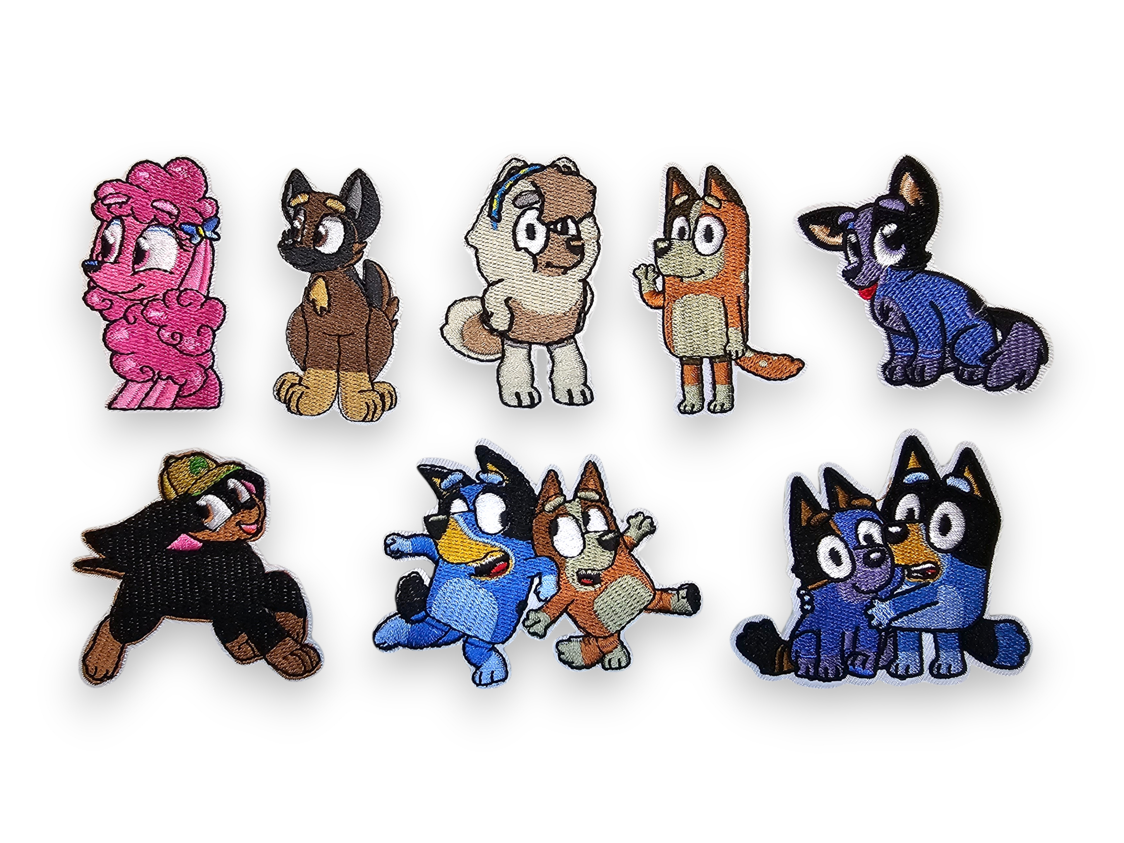 Embroided Patch, Iron on, Glue, Craft supply, Embroidery, Fabric, dog, tv show, cartoon, children, cute