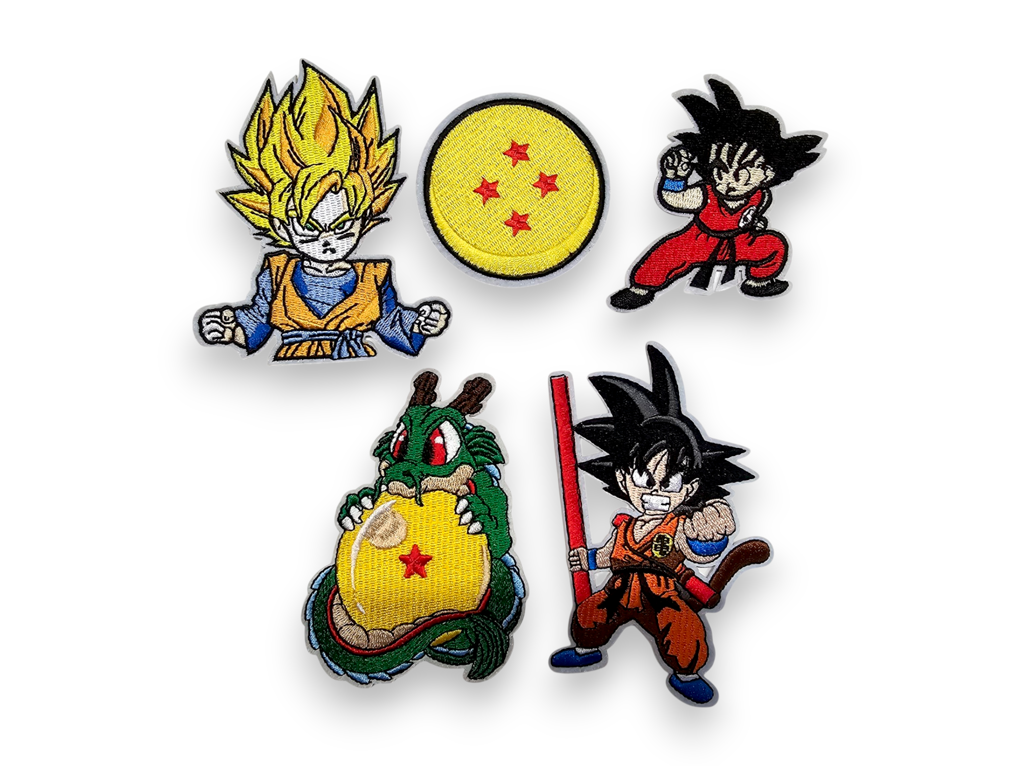 Embroided Patch, Iron on, Glue, Craft supply, Embroidery, Fabric, tv show, Anime, classic, ball, dragon, monkey