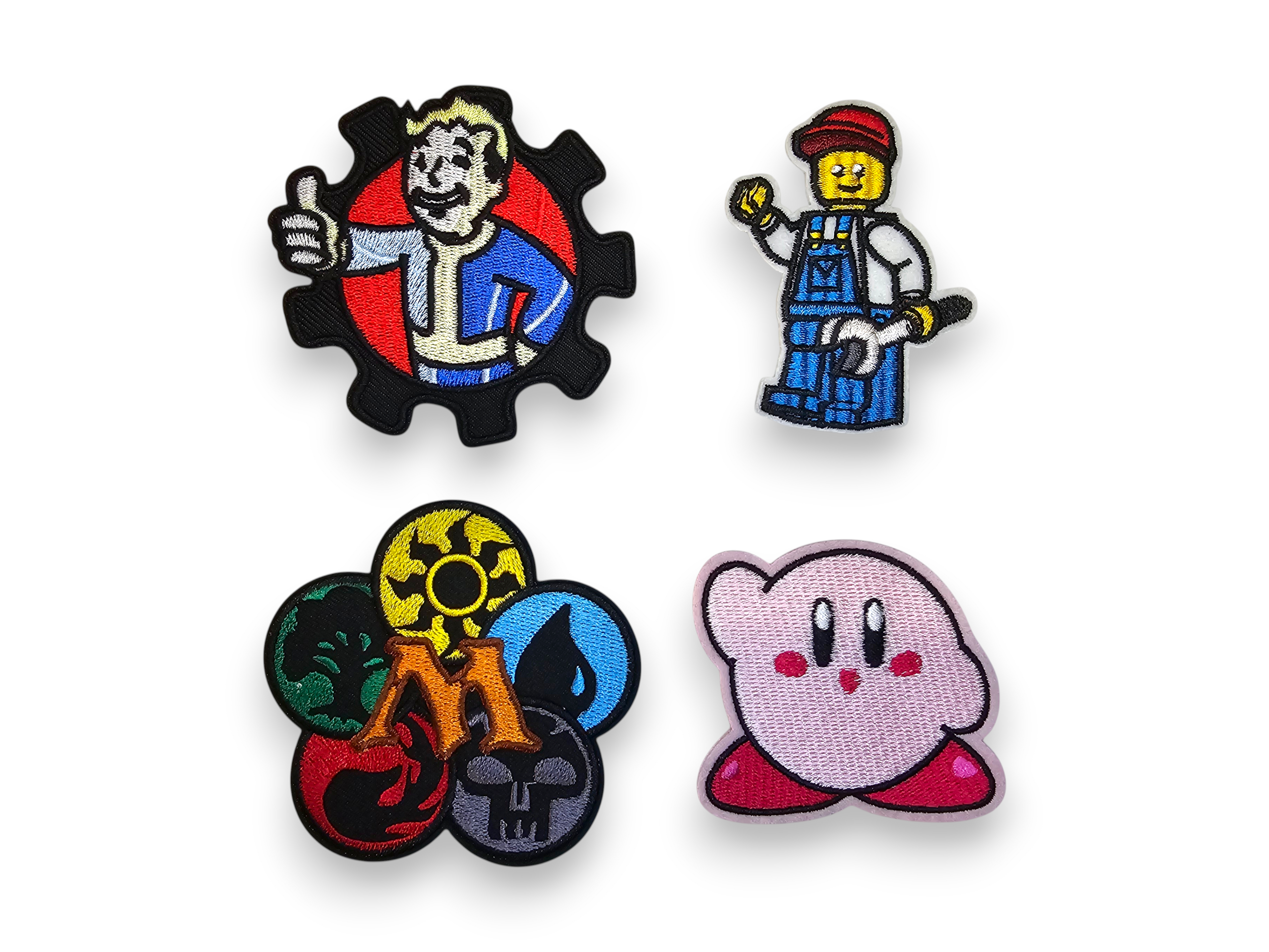 Embroided Patch, Iron on, Glue, Craft supply, Embroidery, Fabric, video games, card game, creature, character