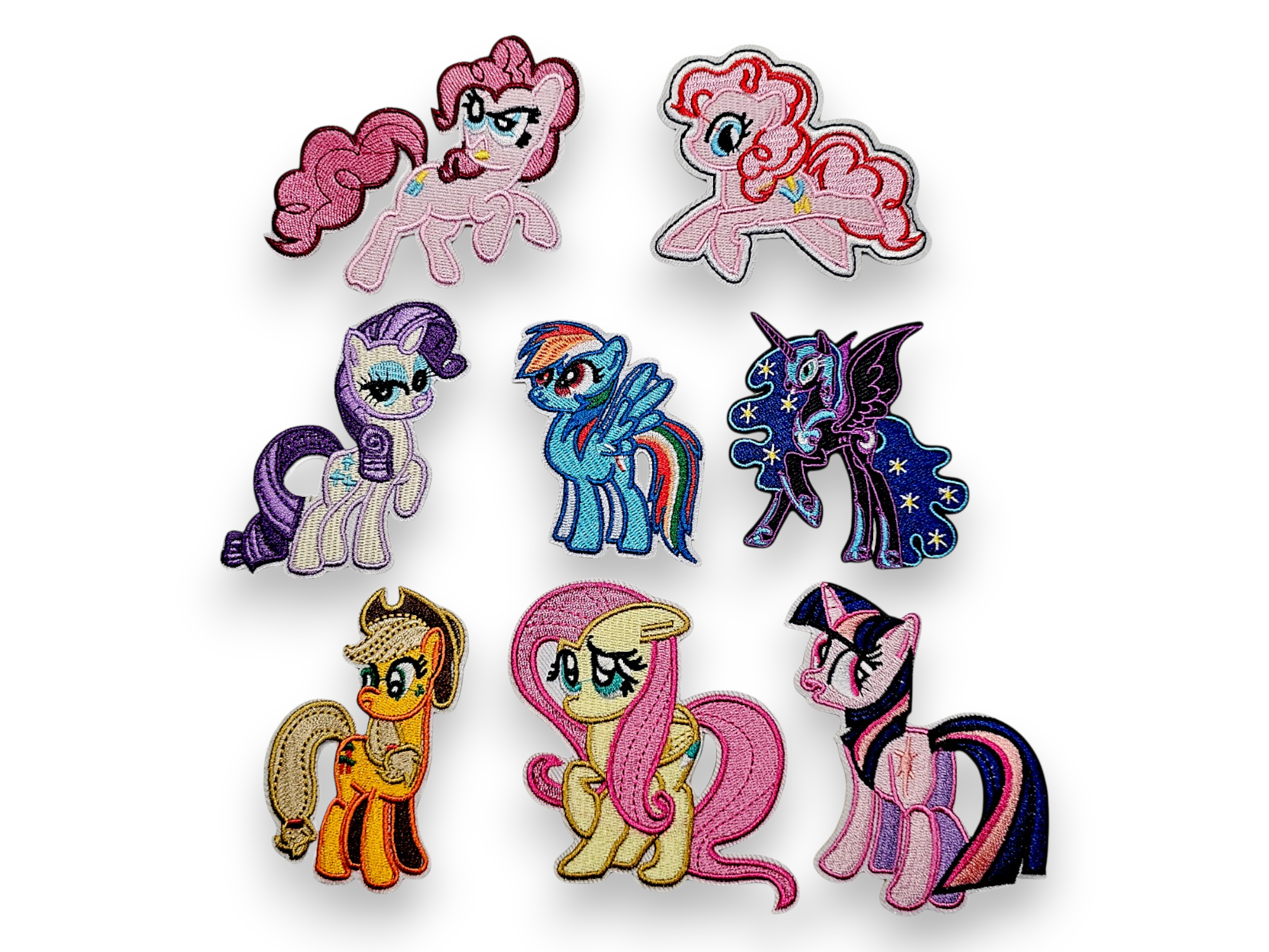 Embroided Patch, Iron on, Glue, Craft supply, Embroidery, Pony, Cute, Kawai, Wing, Unicorn, Pegasus, Tv show, Children, pink, rainbow
