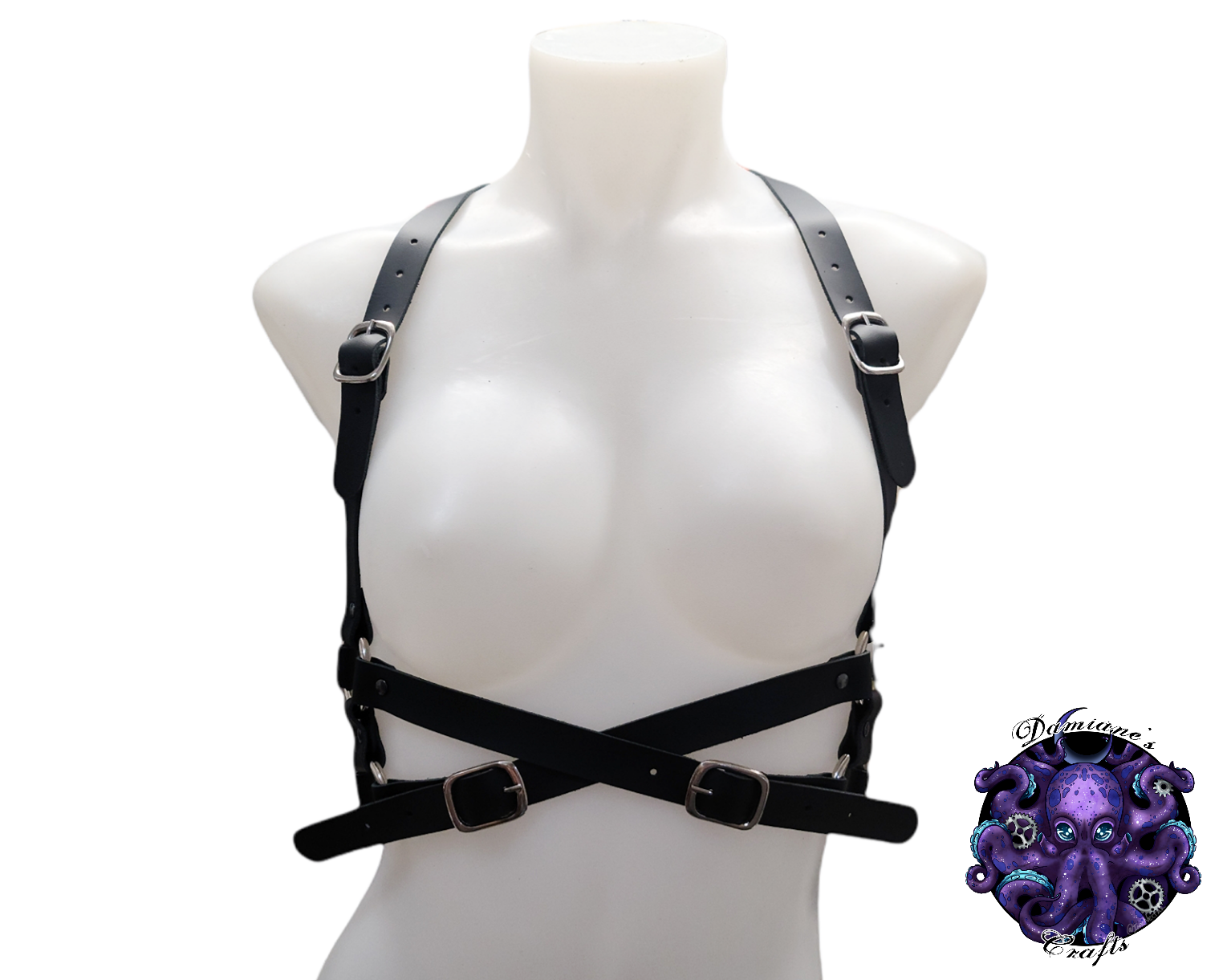 Real leather, Harness, Victoria, top, plus size, underbust, O-ring, steampunk, Medieval, Gothic, Vampire, punk, rock, metal, heavy metal, mode accessory, bdsm, black