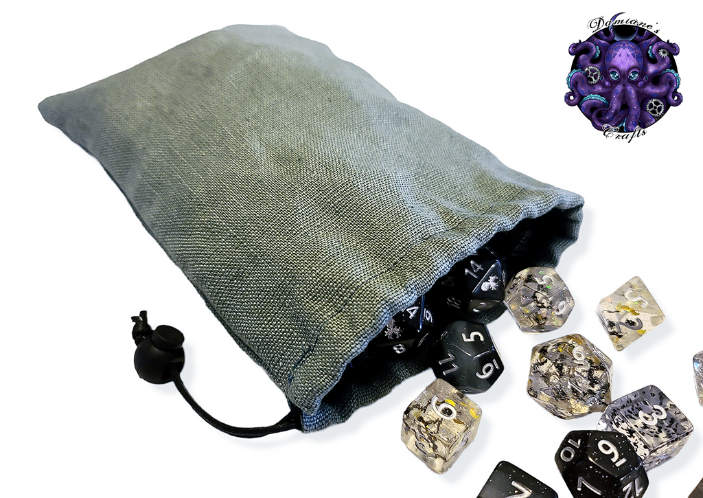 Fabric Pouch, Pocket, Medieval, purse, coin, dice, money, fabric, cord, dnd, dice, rpg, larp