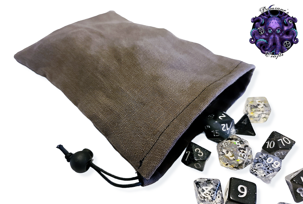 Fabric Pouch, Pocket, Medieval, purse, coin, dice, money, fabric, cord, dnd, dice, rpg, larp