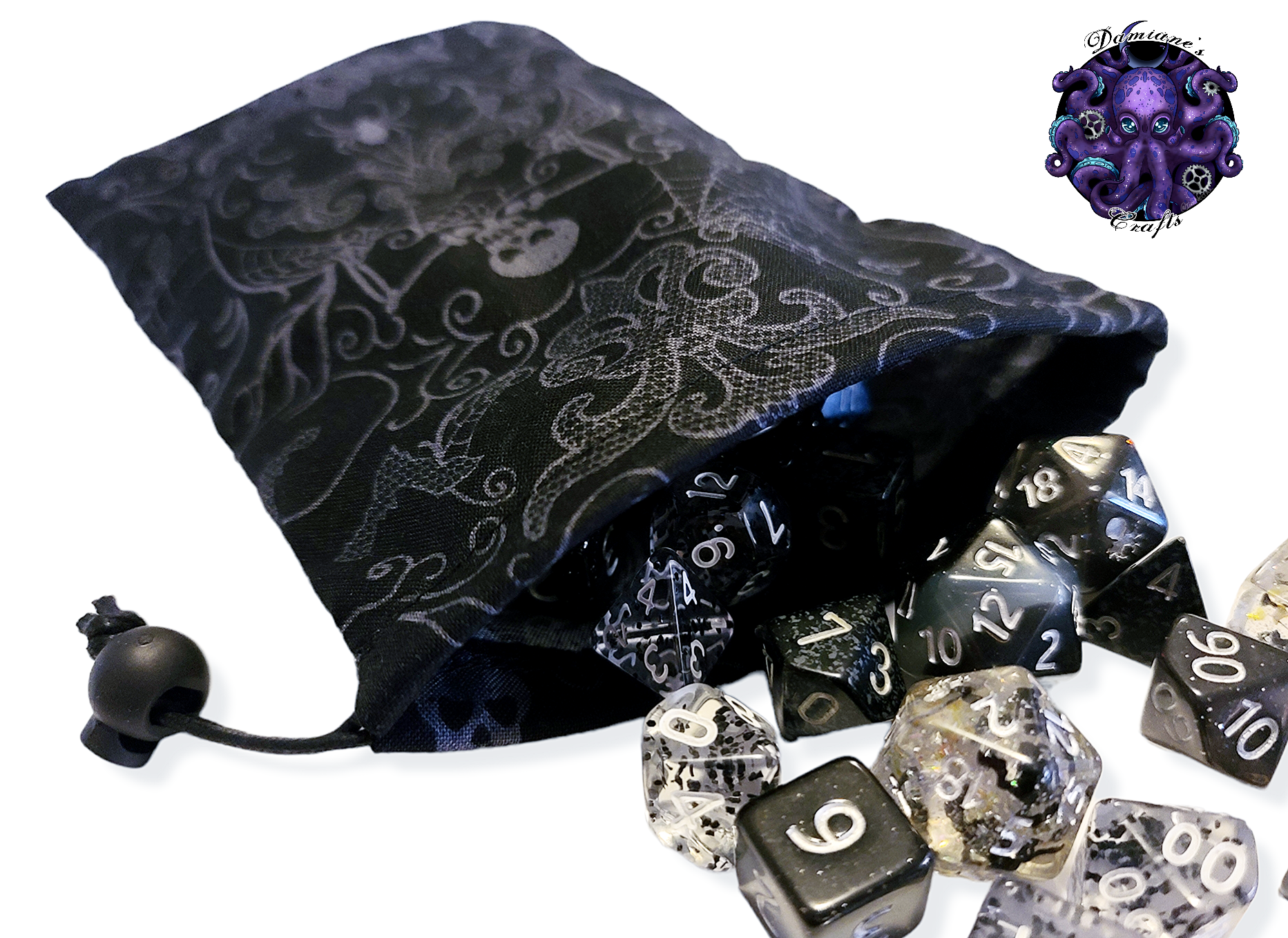 Fabric Pouch, Pocket, Medieval, purse, coin, dice, money, fabric, cord, dnd, dice, rpg, larp
