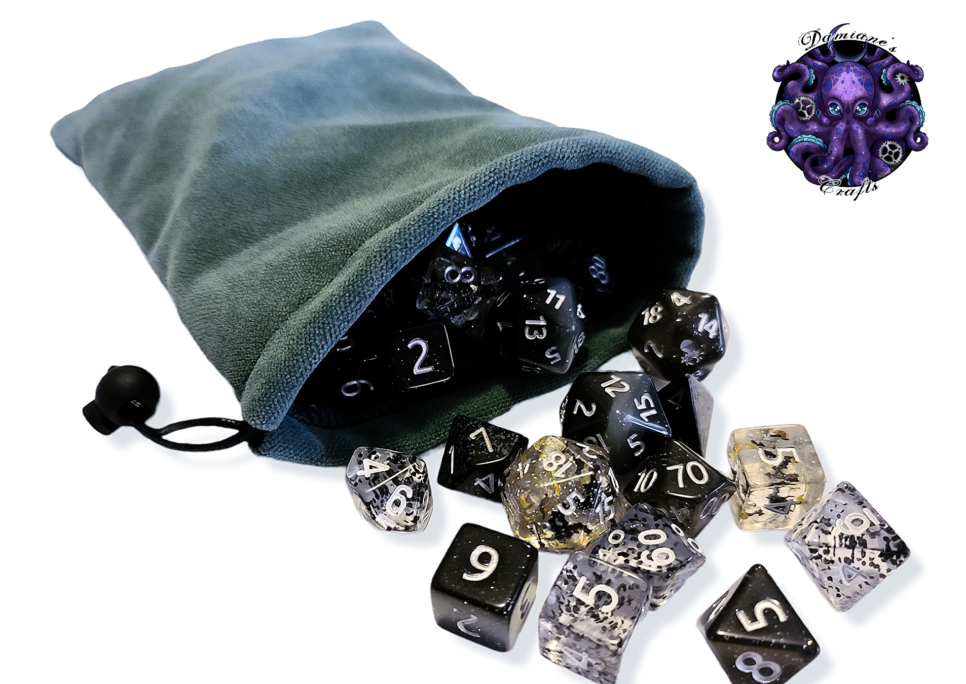Fabric Pouch, Pocket, Medieval, purse, coin, dice, money, fabric, cord, dnd, dice, rpg, larp
