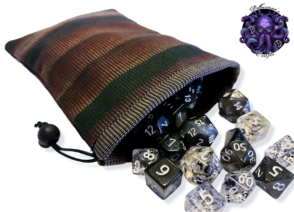 Fabric Pouch, Pocket, Medieval, purse, coin, dice, money, fabric, cord, dnd, dice, rpg, larp