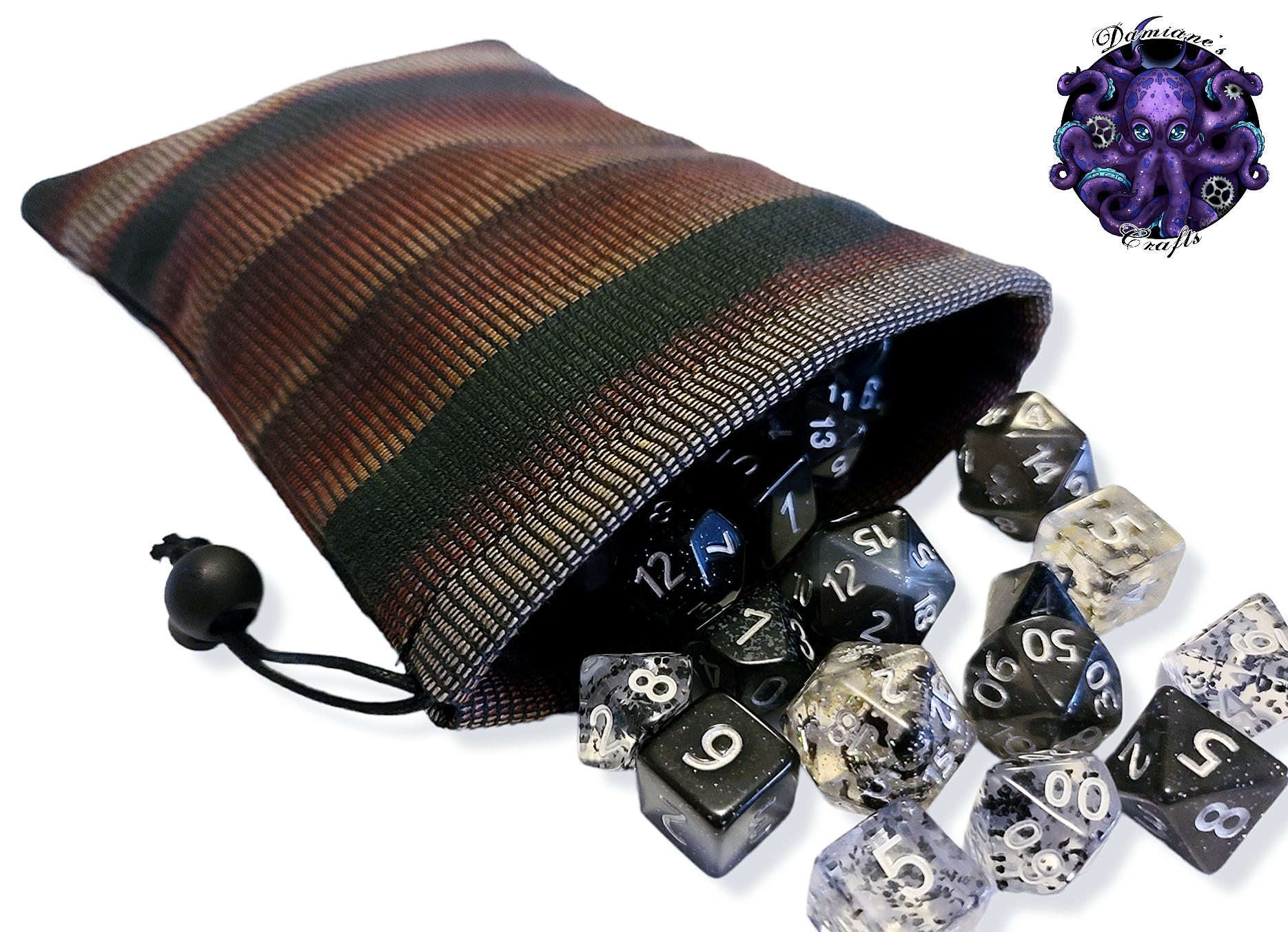 Fabric Pouch, Pocket, Medieval, purse, coin, dice, money, fabric, cord, dnd, dice, rpg, larp