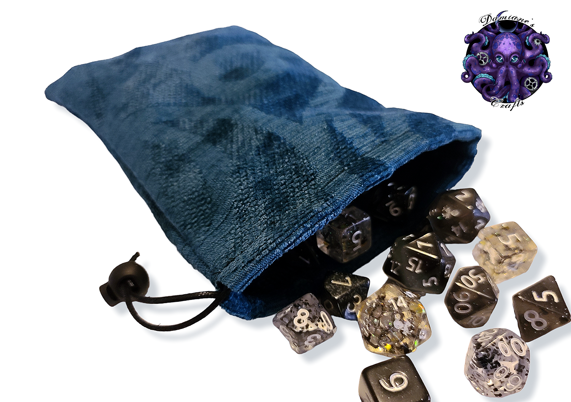 Fabric Pouch, Pocket, Medieval, purse, coin, dice, money, fabric, cord, dnd, dice, rpg, larp