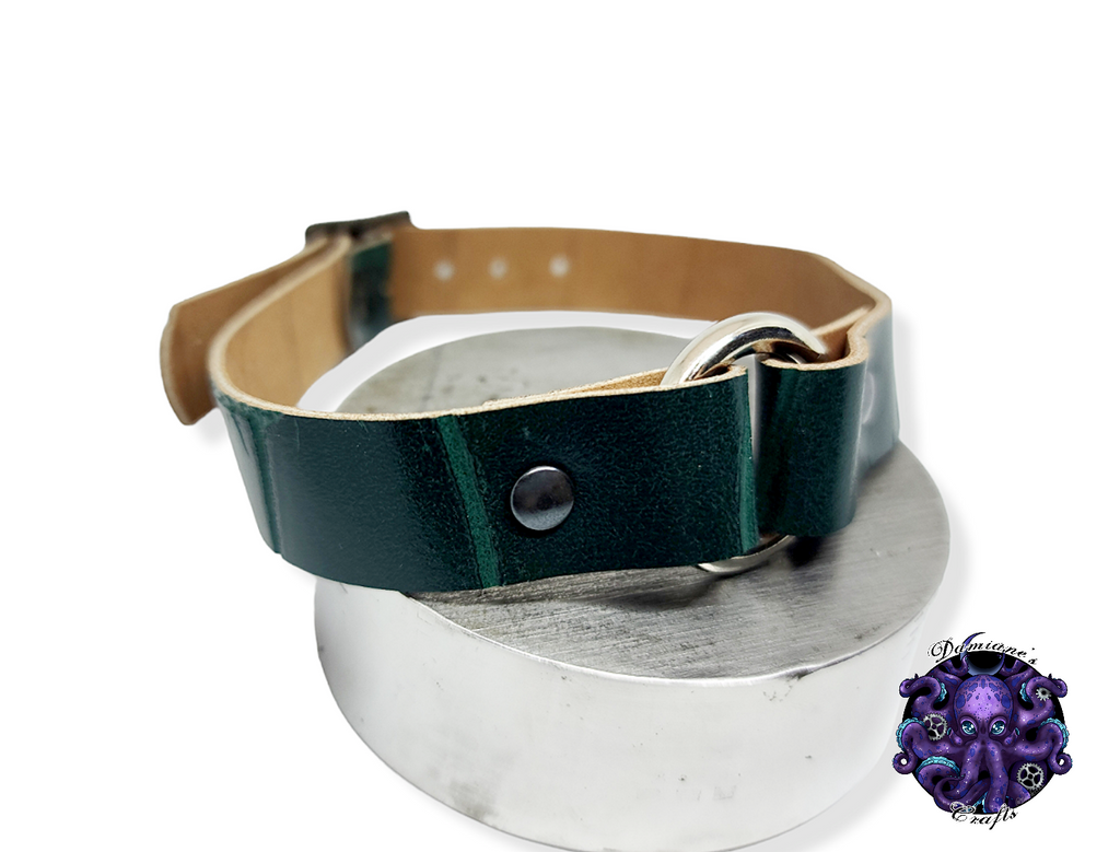 Real leather, Choker, ring, O-ring, steampunk, Medieval, Gothic, Vampire, punk, rock, metal, heavy metal, mode accessory, bdsm