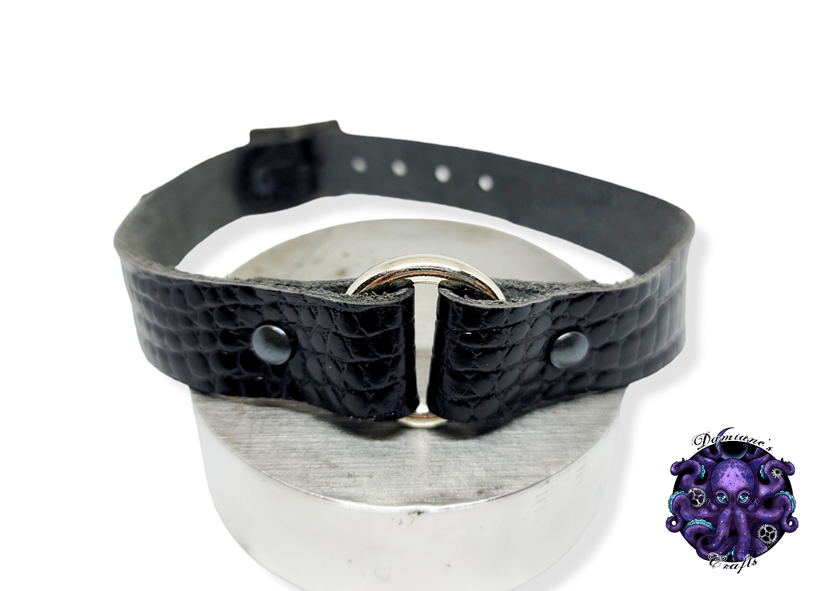 Real leather, Choker, ring, O-ring, steampunk, Medieval, Gothic, Vampire, punk, rock, metal, heavy metal, mode accessory, bdsm