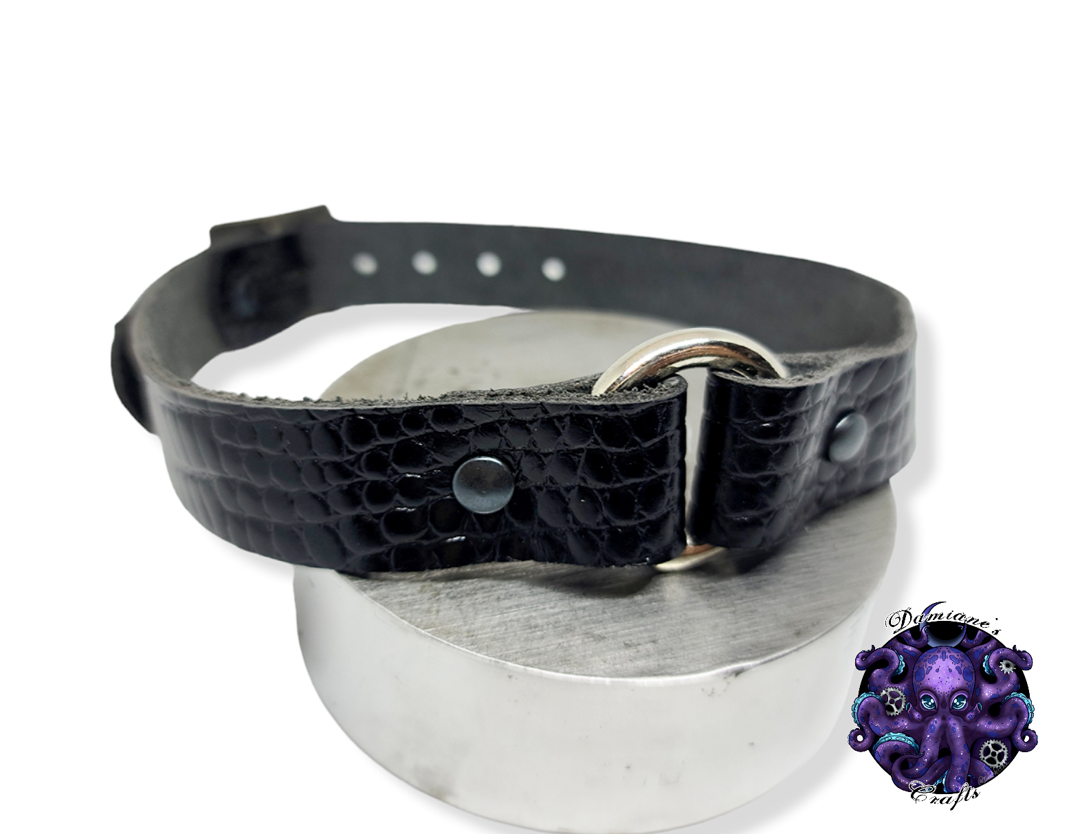 Real leather, Choker, ring, O-ring, steampunk, Medieval, Gothic, Vampire, punk, rock, metal, heavy metal, mode accessory, bdsm