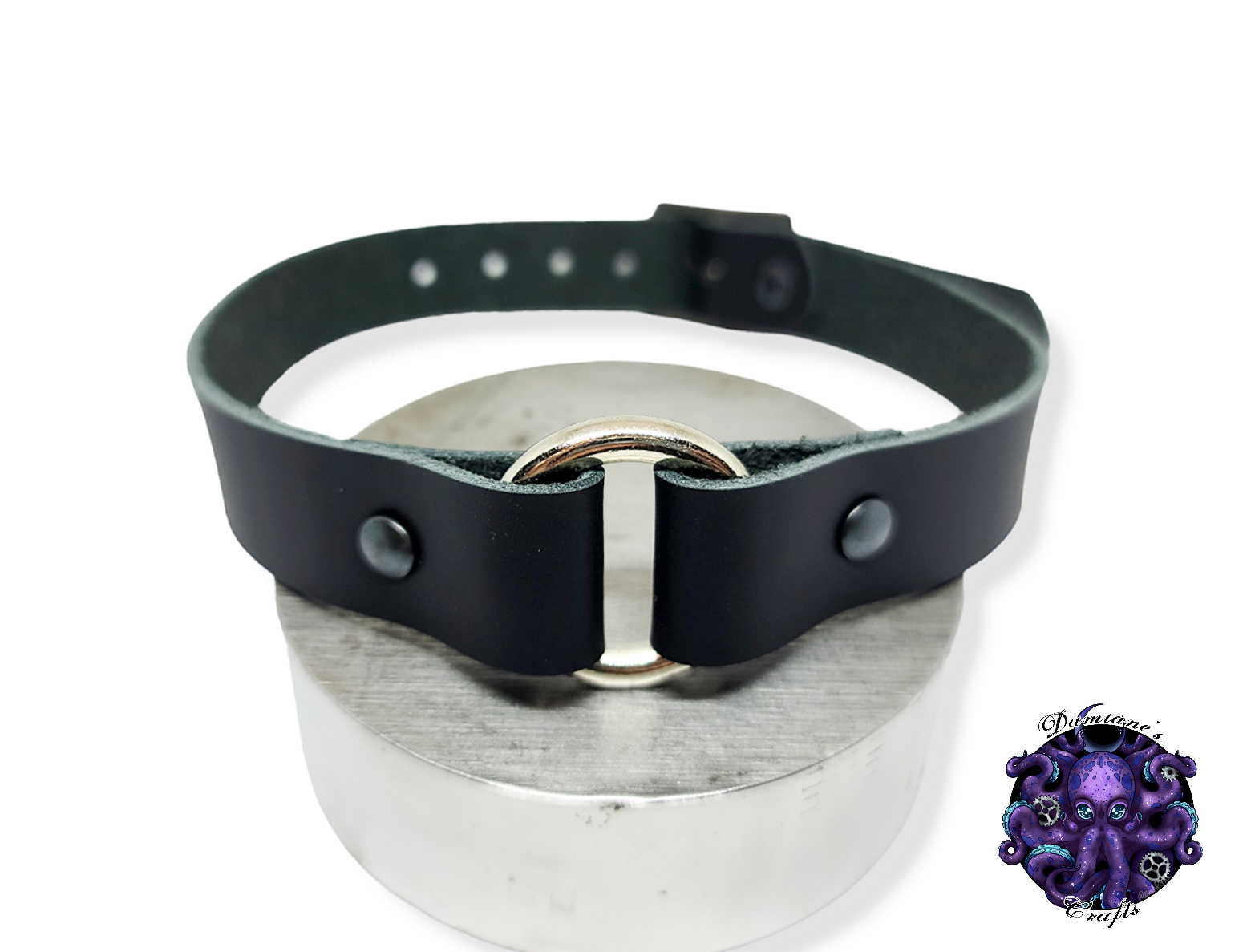 Real leather, Choker, ring, O-ring, steampunk, Medieval, Gothic, Vampire, punk, rock, metal, heavy metal, mode accessory, bdsm