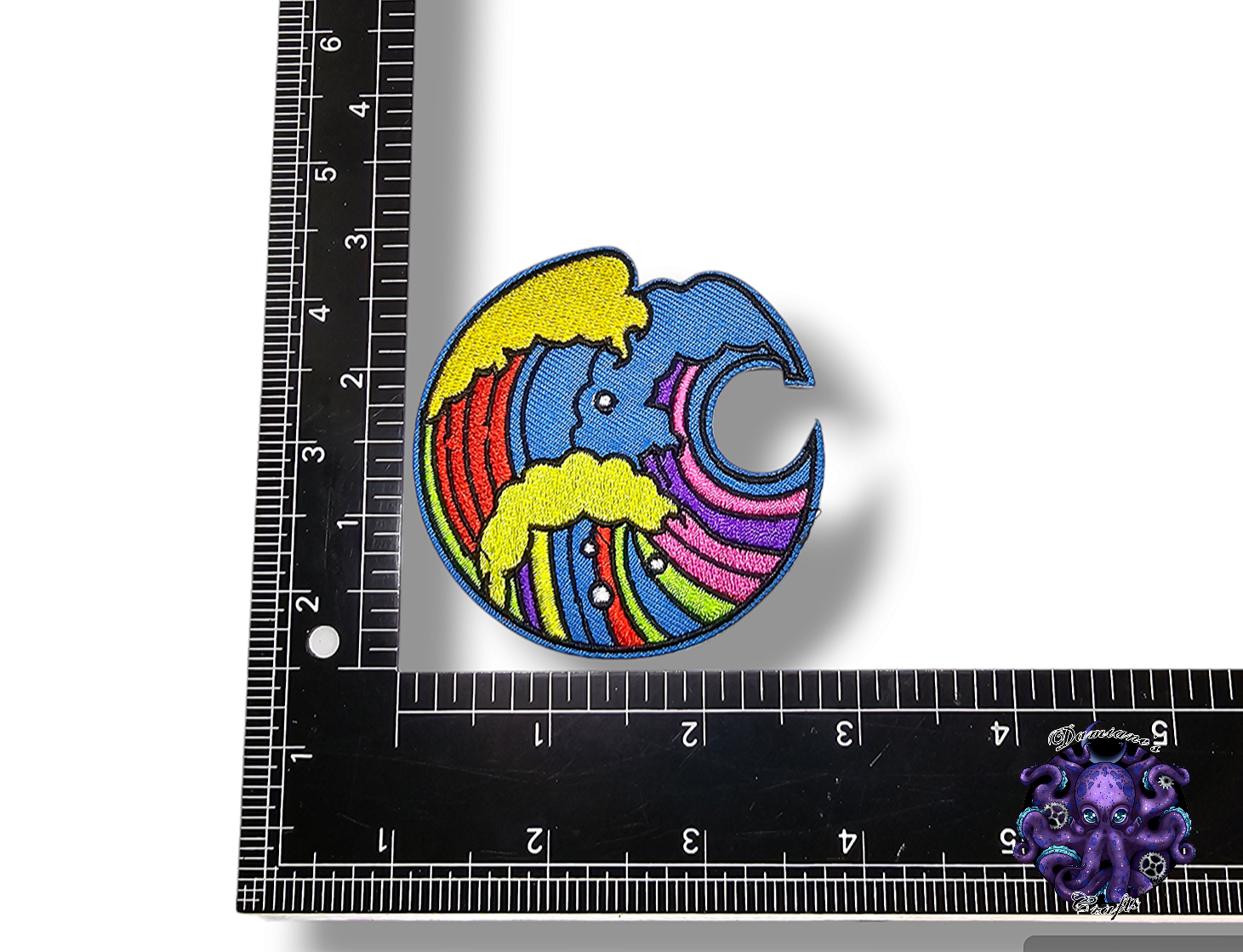 Embroided Patch, Iron on, Glue, Craft supply, Embroidery, Fabric, Gay, LGBT, Poo, Rainbow, Social anxiety, wave, World, Mama bear, good vibes, poo