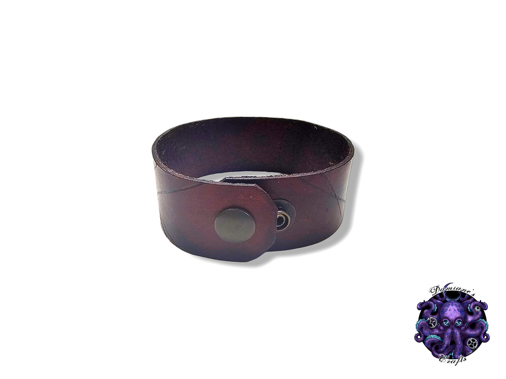 Bracelet en cuir véritable, style manchette, usé par les combats, médiéval, gothique, punk, rock, métal, heavy metal, accessoire de mode, marron