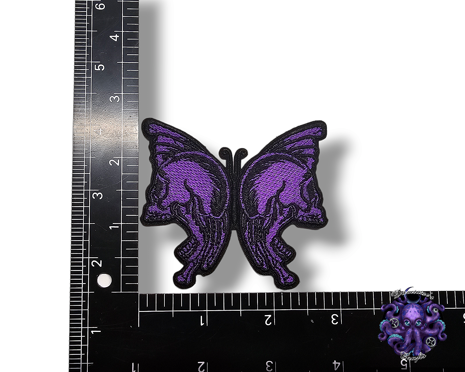 Embroided Patch, Iron on, Glue, Craft supply, Embroidery, Fabric, Gothic, Halloween, spooky, Skull, butterfly, crystal, cupcake, cherry
