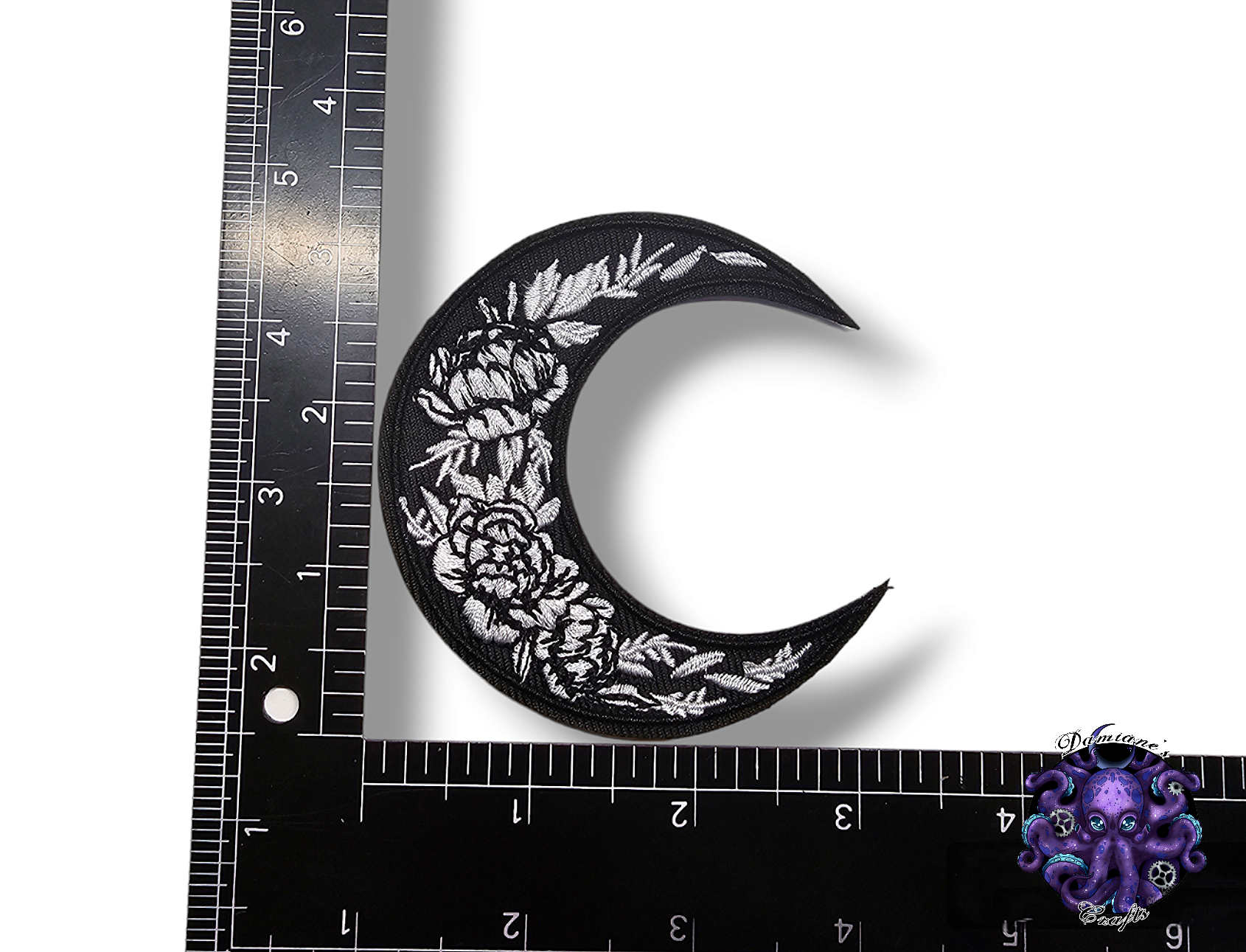 Embroided Patch, Iron on, Glue, Craft supply, Embroidery, Fabric, Sun, Moon, Crescent moon, crystal, moon child, floral, flower, star, cloud