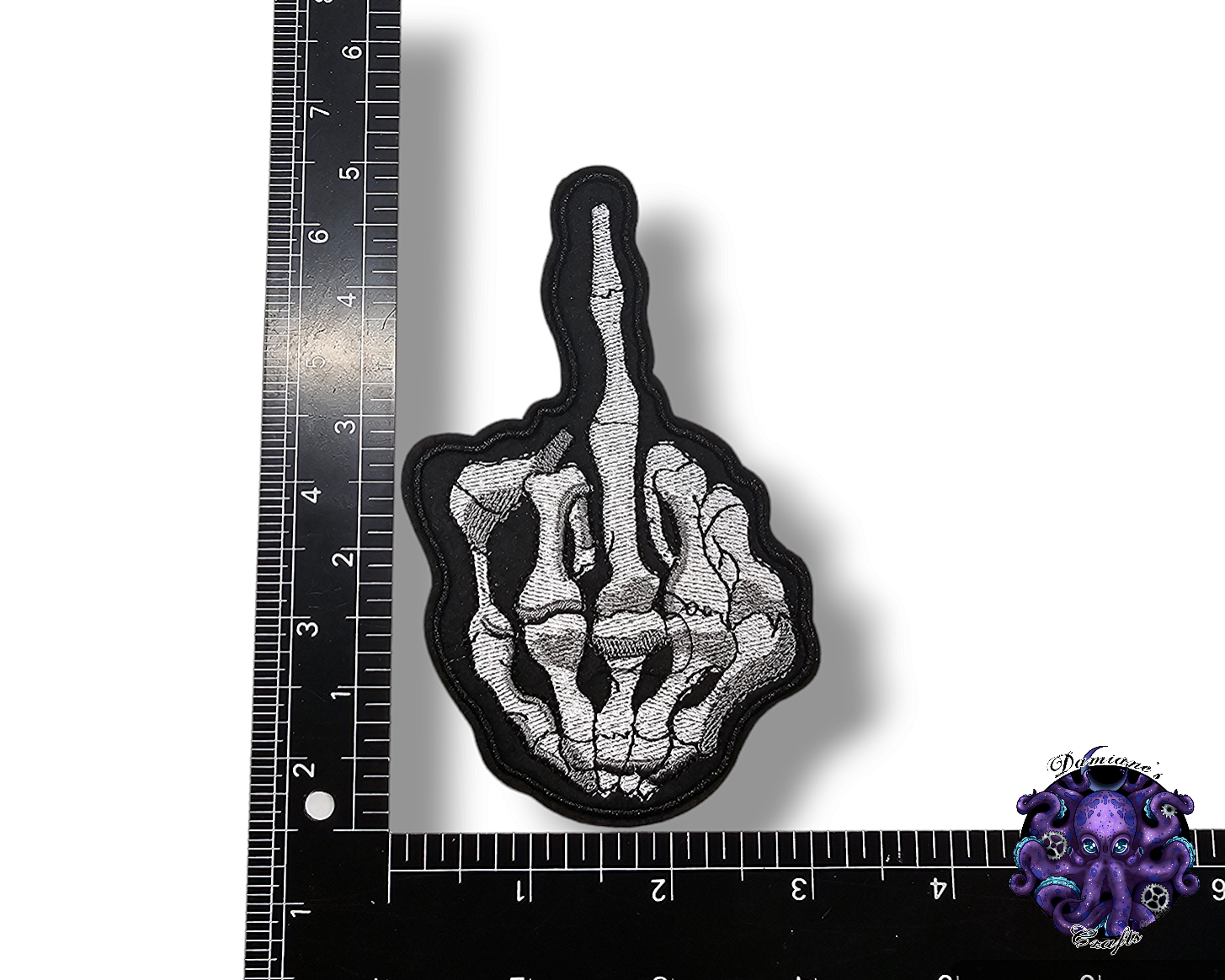 Embroided Patch, Iron on, Glue, Craft supply, Embroidery, Fabric, finger, middle, fuck