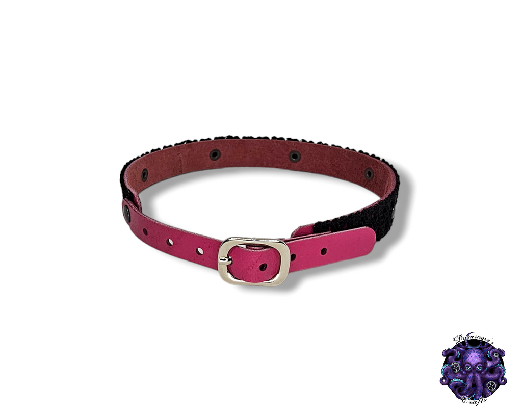 Real leather, Choker, Lace, Guipure, steampunk, Medieval, Gothic, Vampire, punk, rock, metal, heavy metal, mode accessory, bdsm